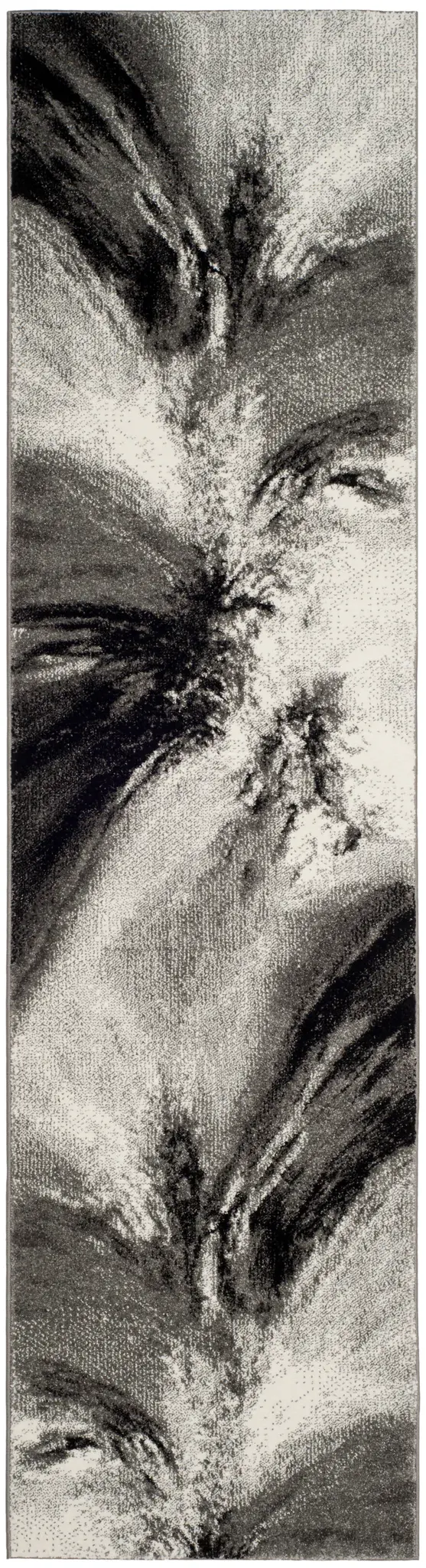 Glacier Painterly Burst Rug