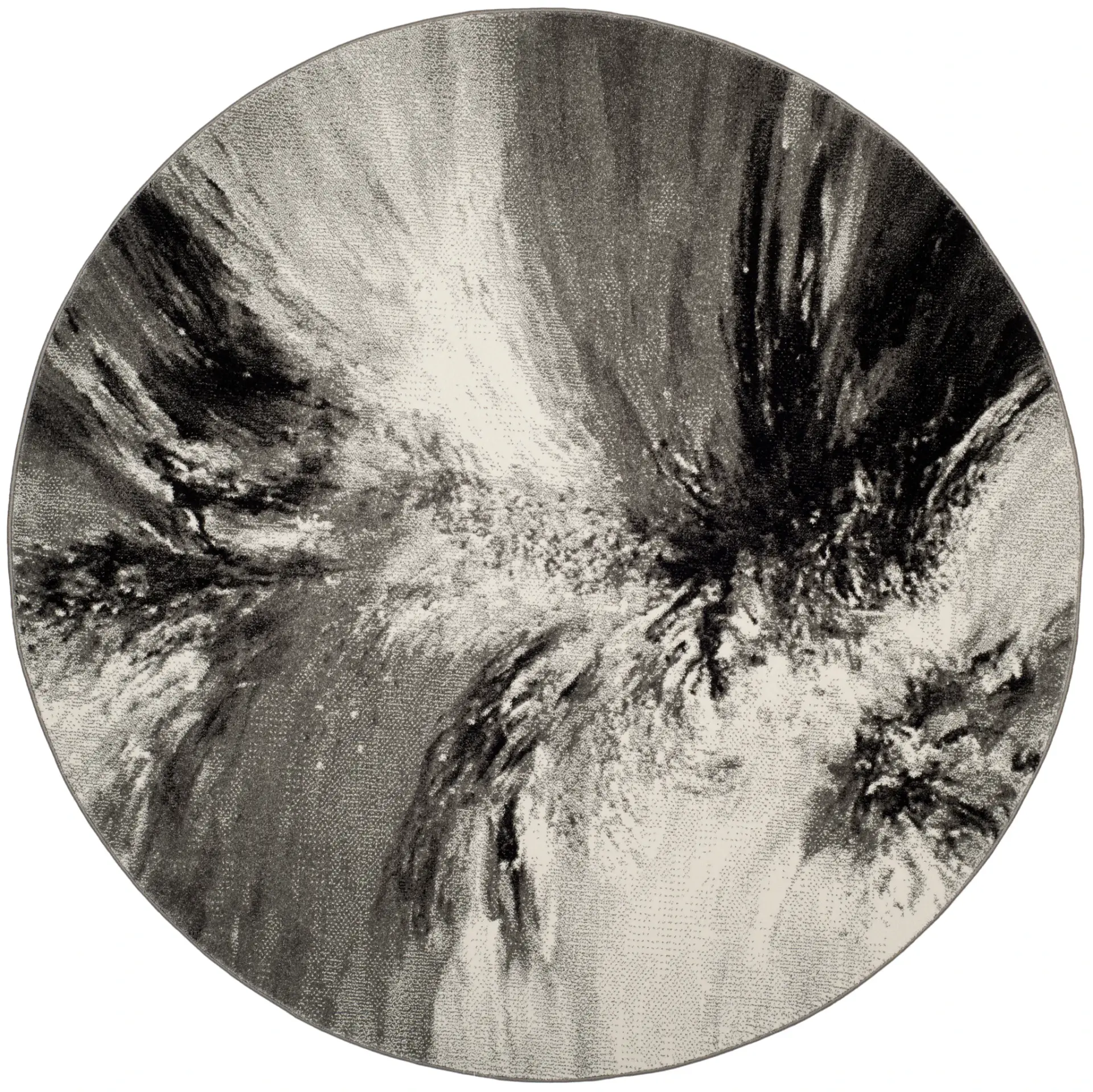 Glacier Painterly Burst Rug