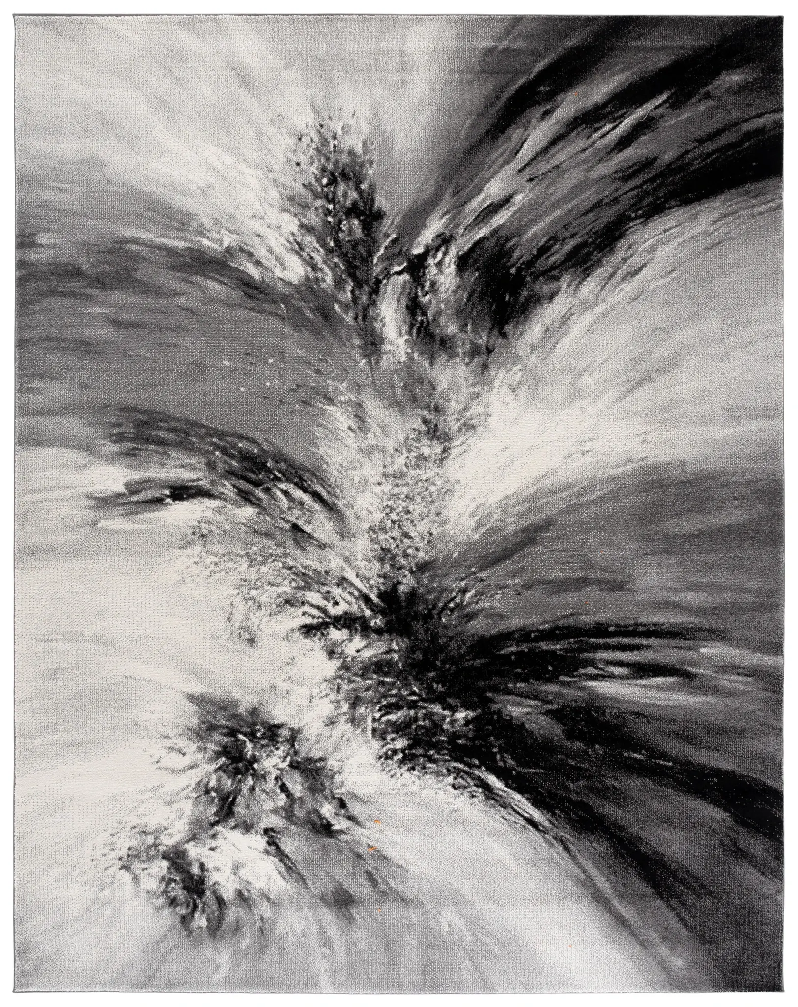 Glacier Painterly Burst Rug