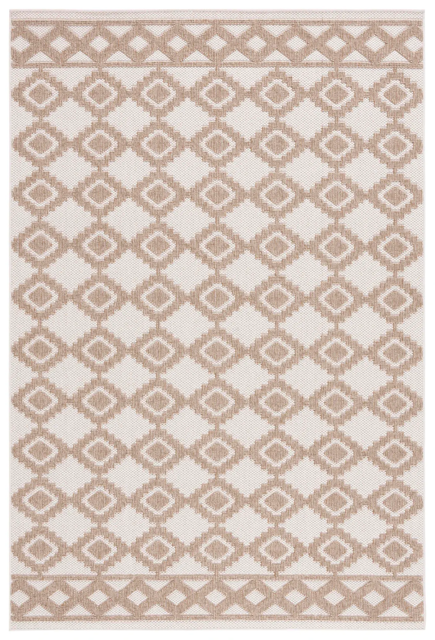 Global Bohemian Stepped Diamond Outdoor Rug