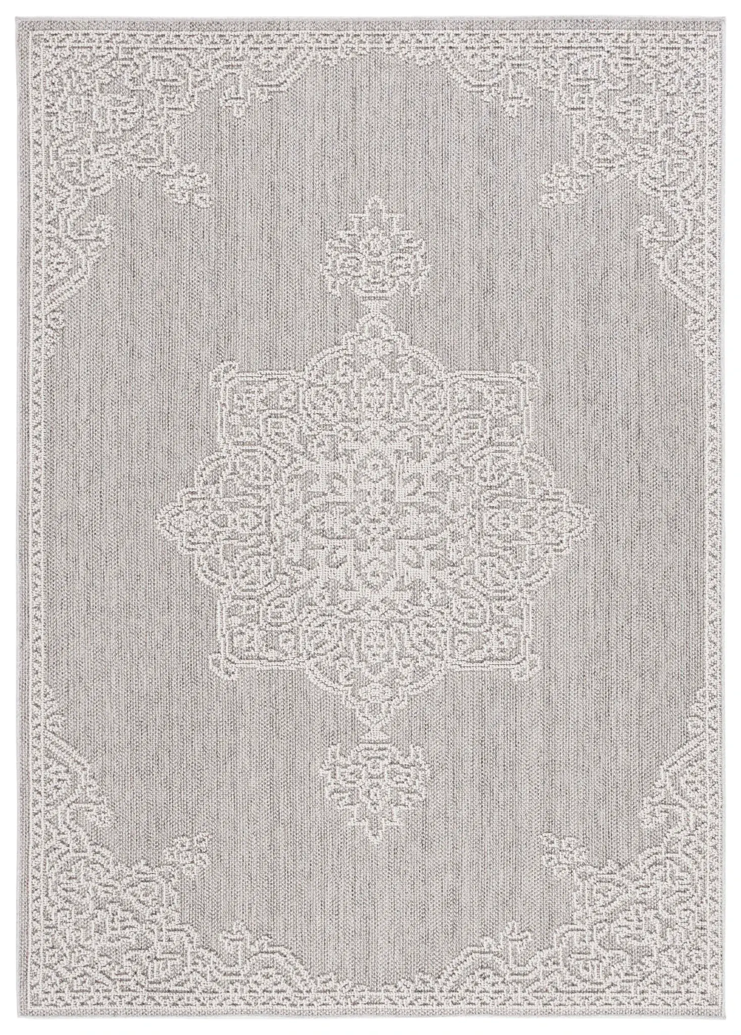 Global Traditional Center Medallion Outdoor Rug