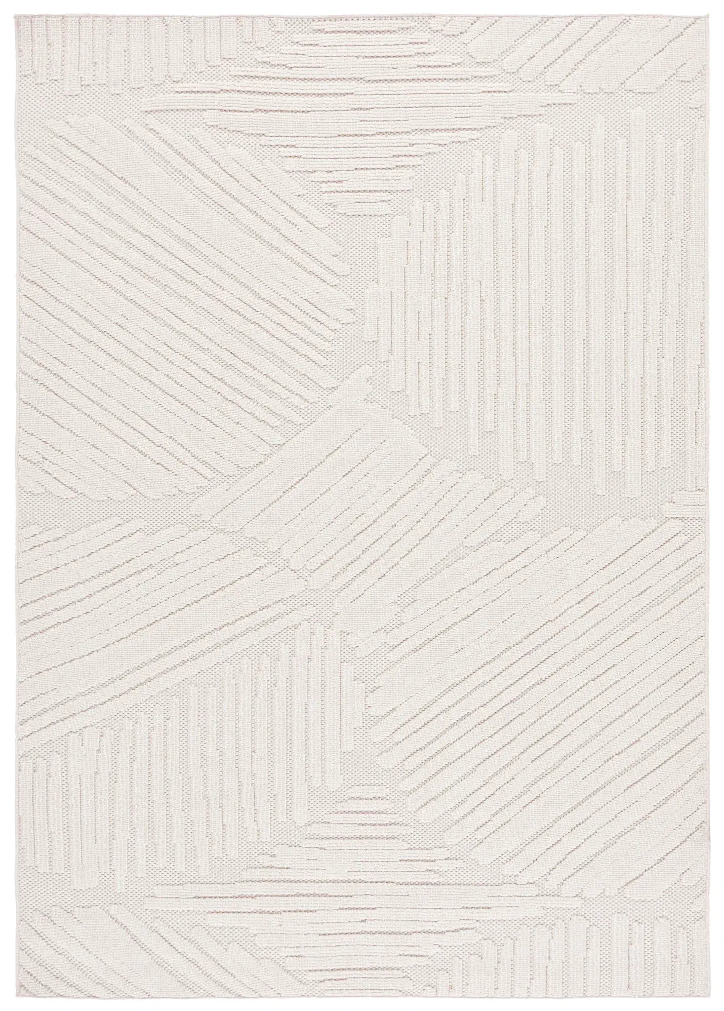 Global Modern Intersecting Stripe Outdoor Rug