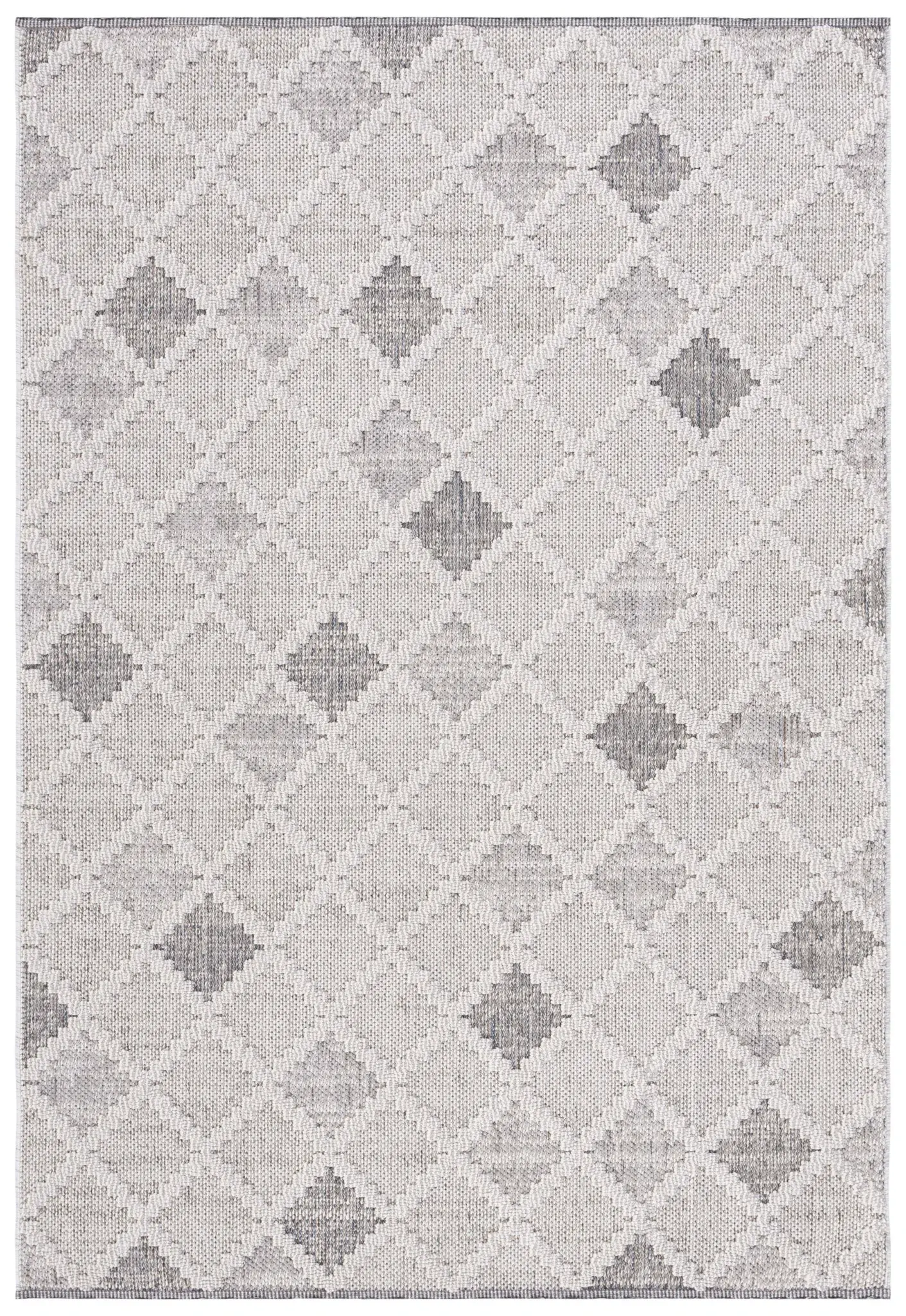 Global Modern Diamond Lattice Rug