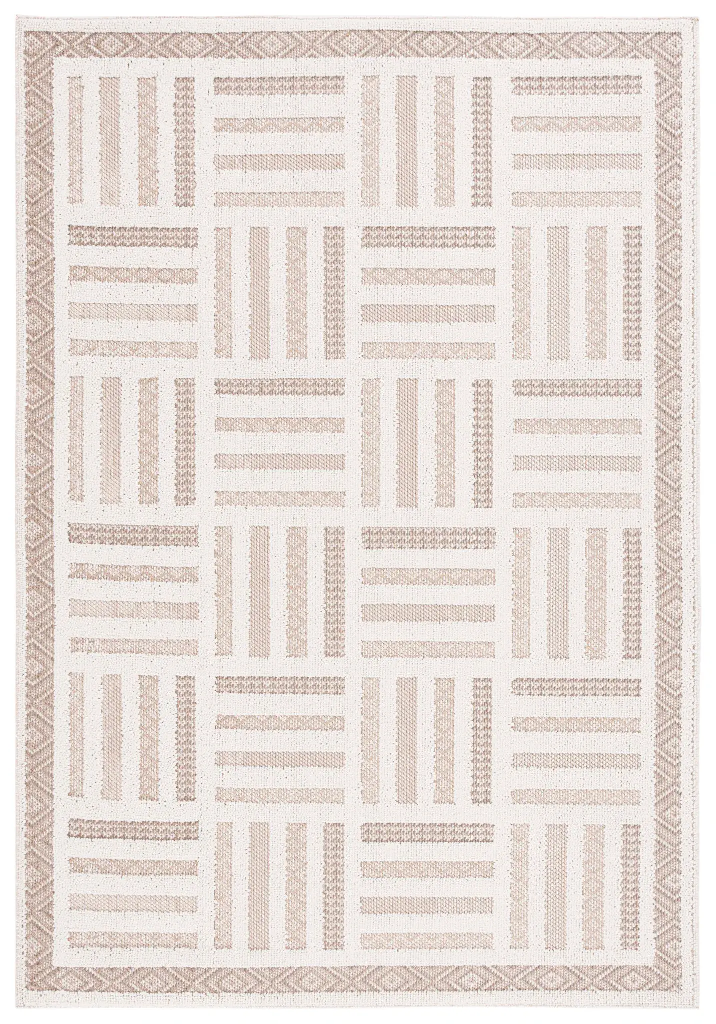 Global Basketweave Border Rug