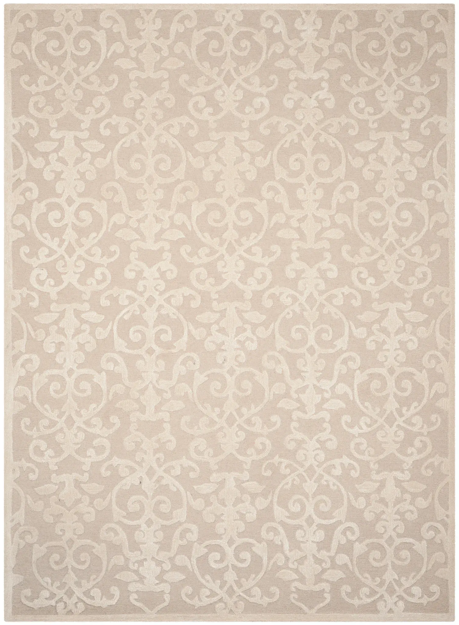 Glamour Scroll Hand-Tufted Rug