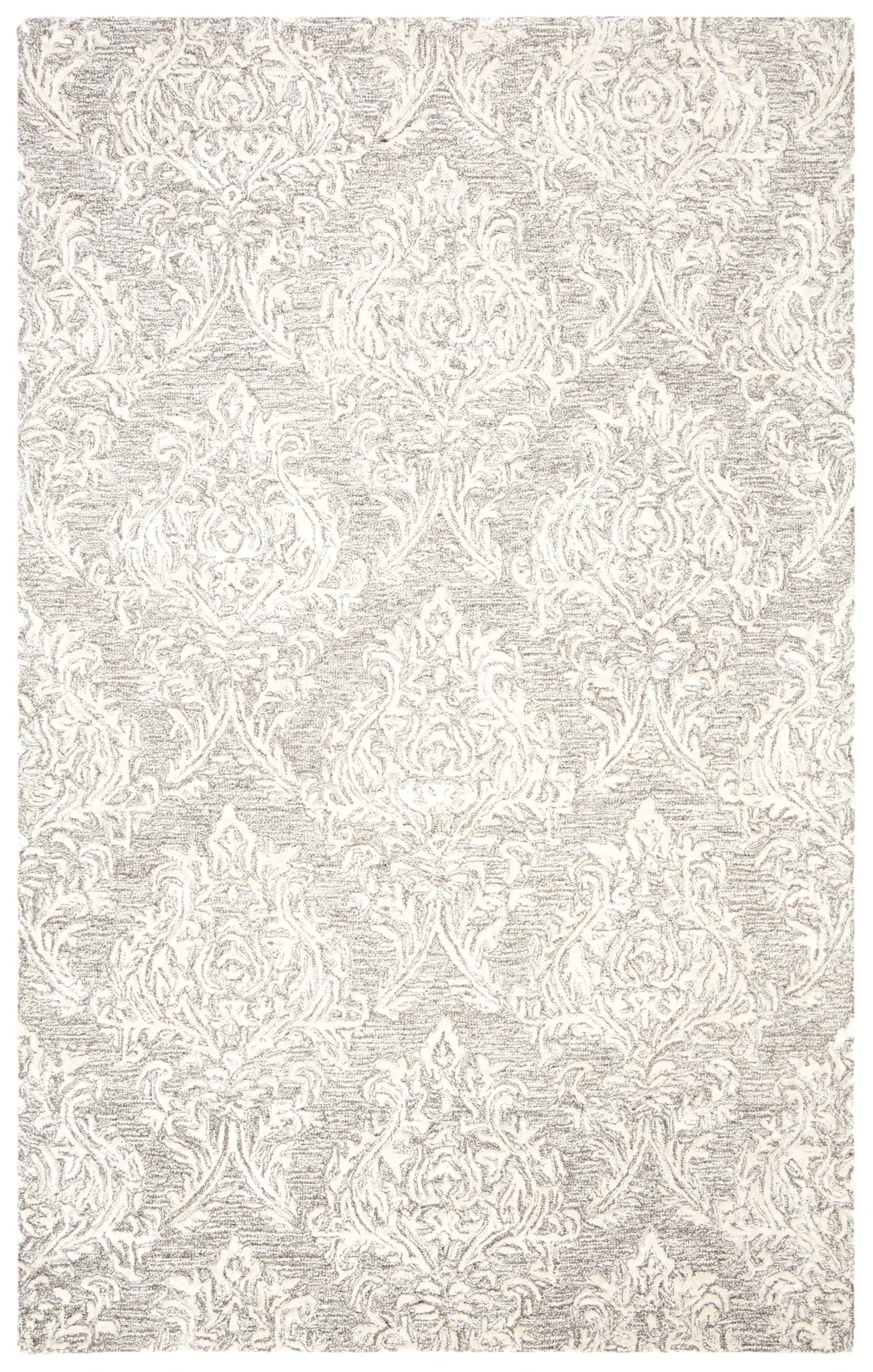 Glamour Allover Damask Hand-Tufted Rug