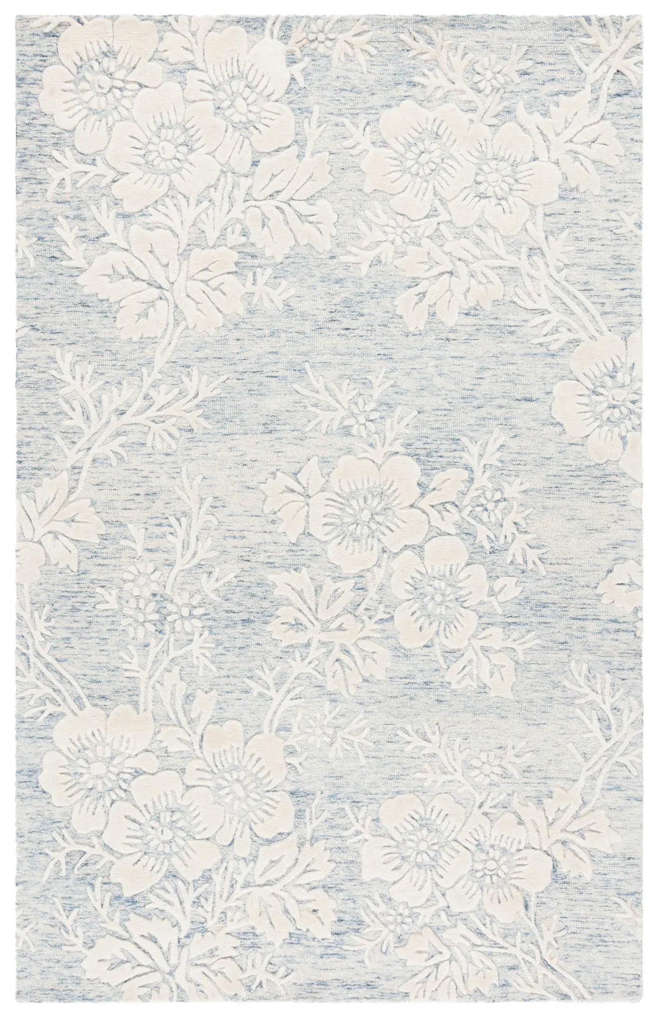 Glamour Trailing Floral Hand-Tufted Rug
