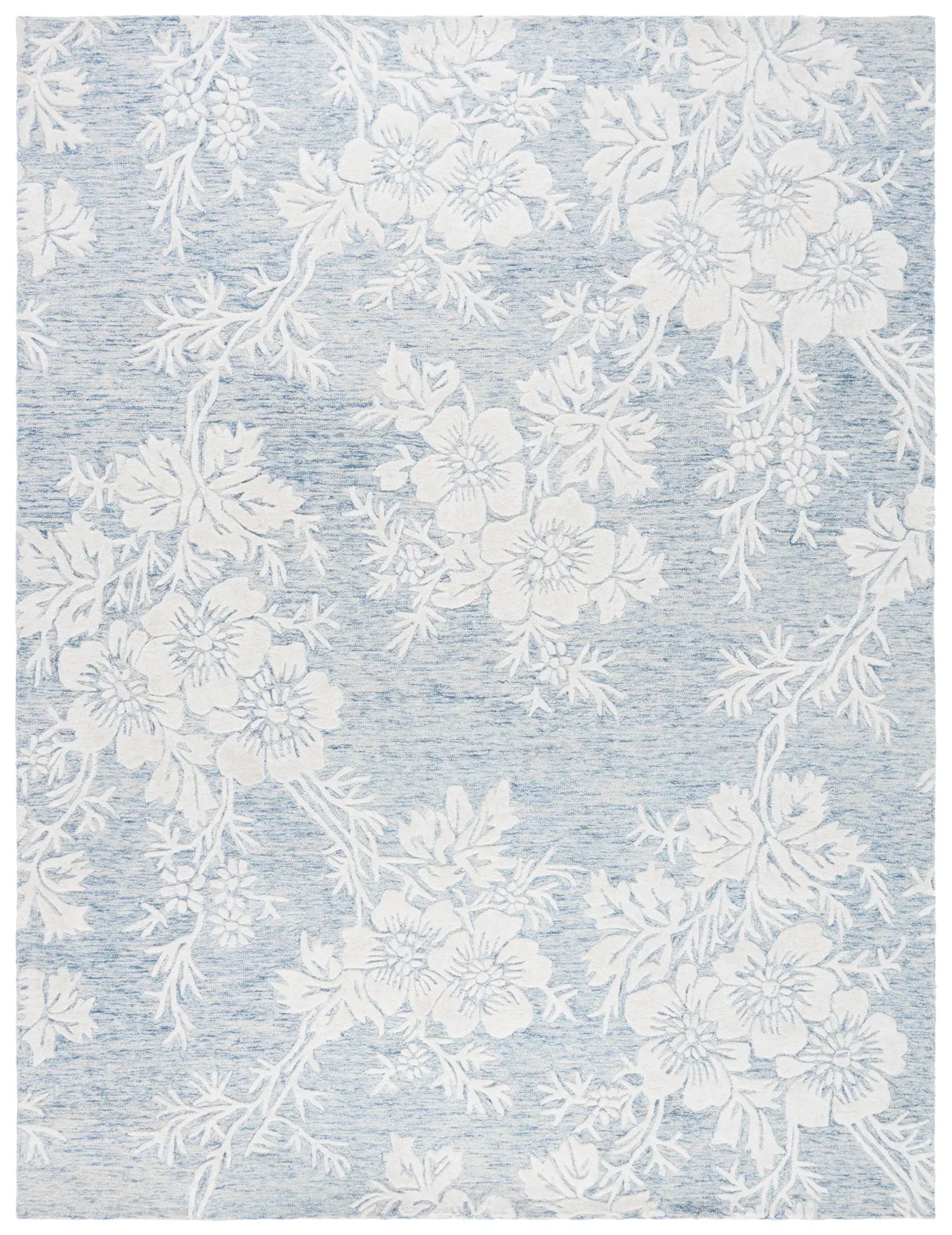 Glamour Trailing Floral Hand-Tufted Rug