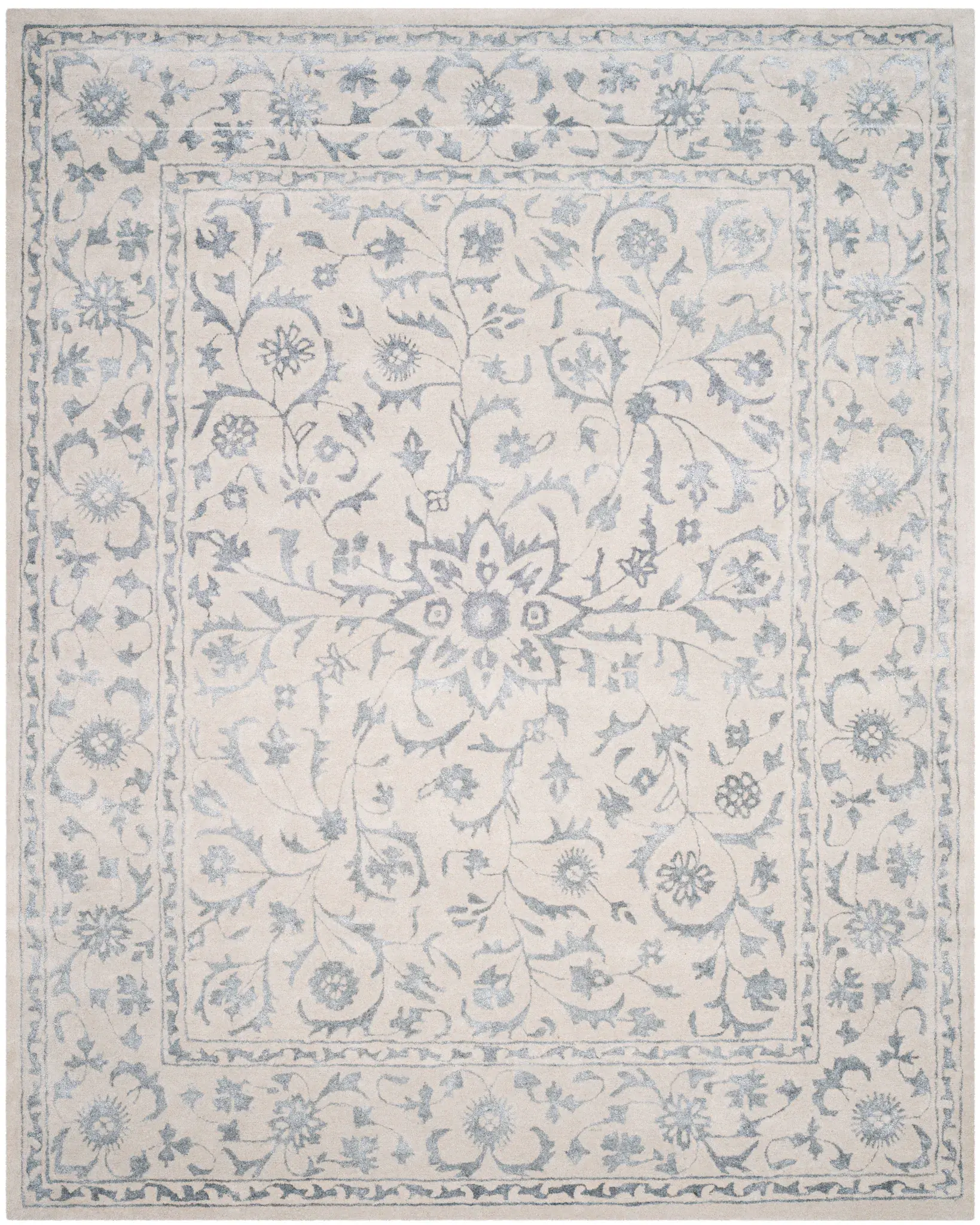 Glamour Vine Medallion Hand-Tufted Rug