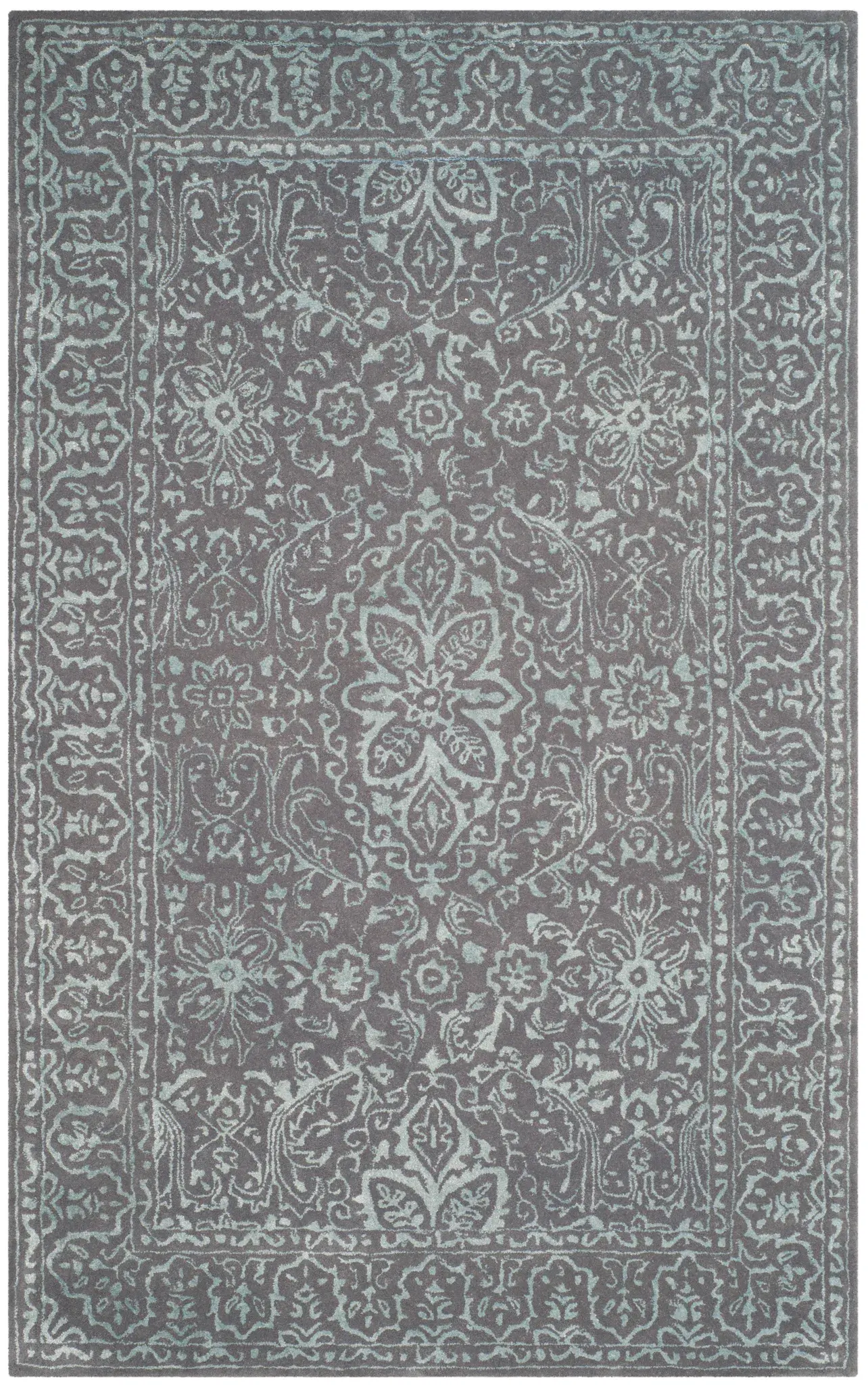 Glamour Floral Medallion Hand-Tufted Rug