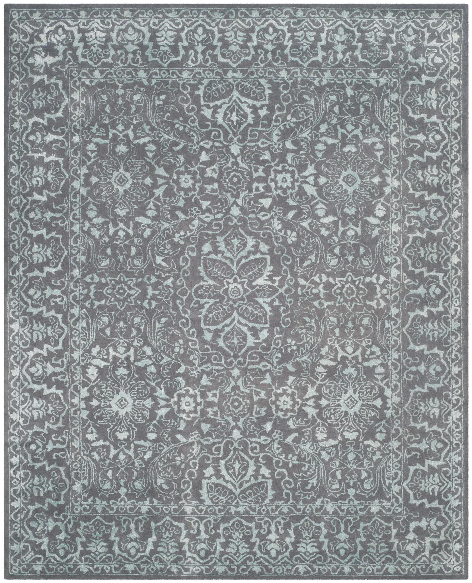 Glamour Floral Medallion Hand-Tufted Rug