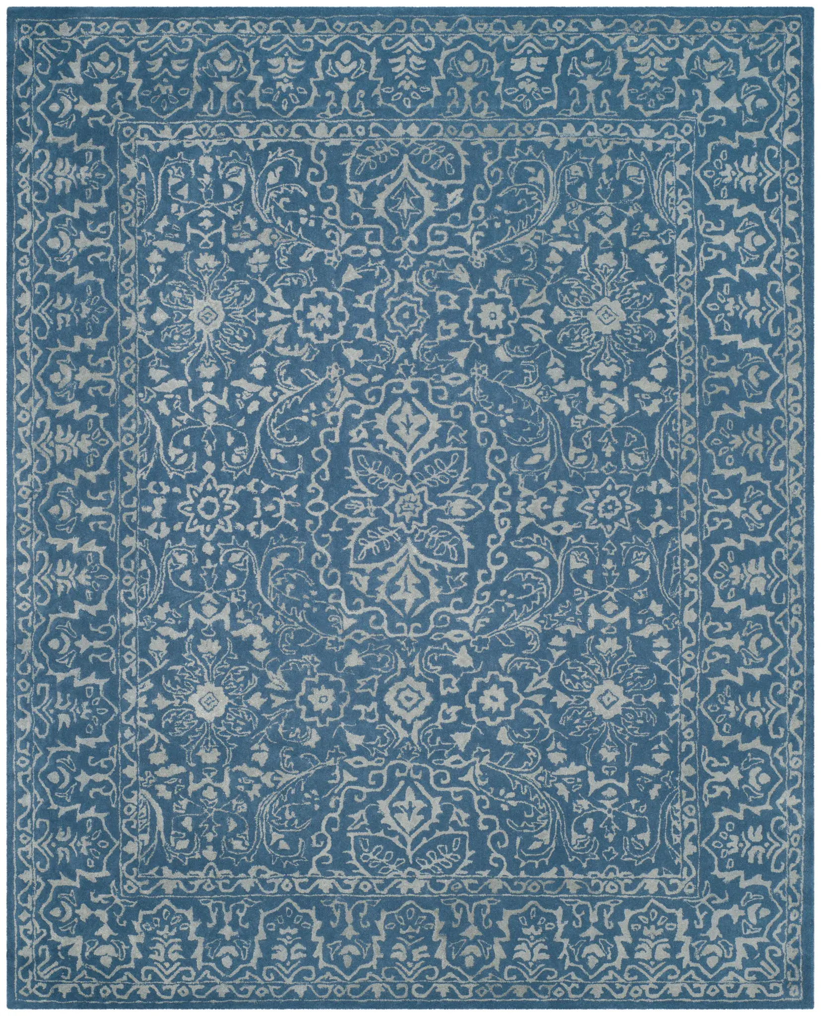 Glamour Floral Medallion Hand-Tufted Rug