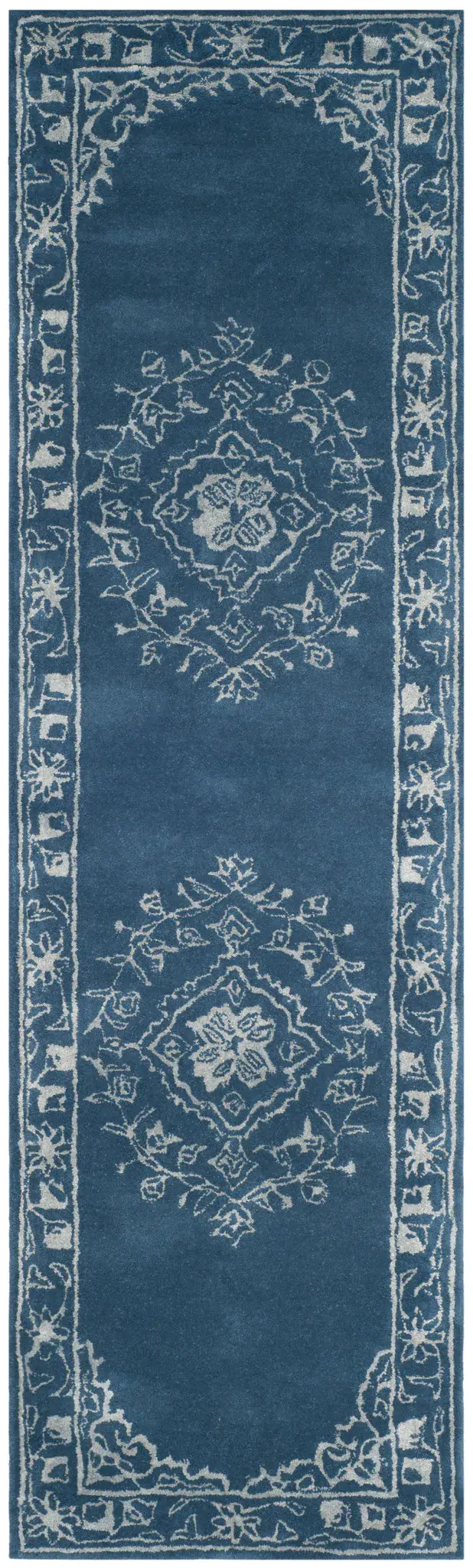 Glamour Open Field Medallion Hand-Tufted Rug