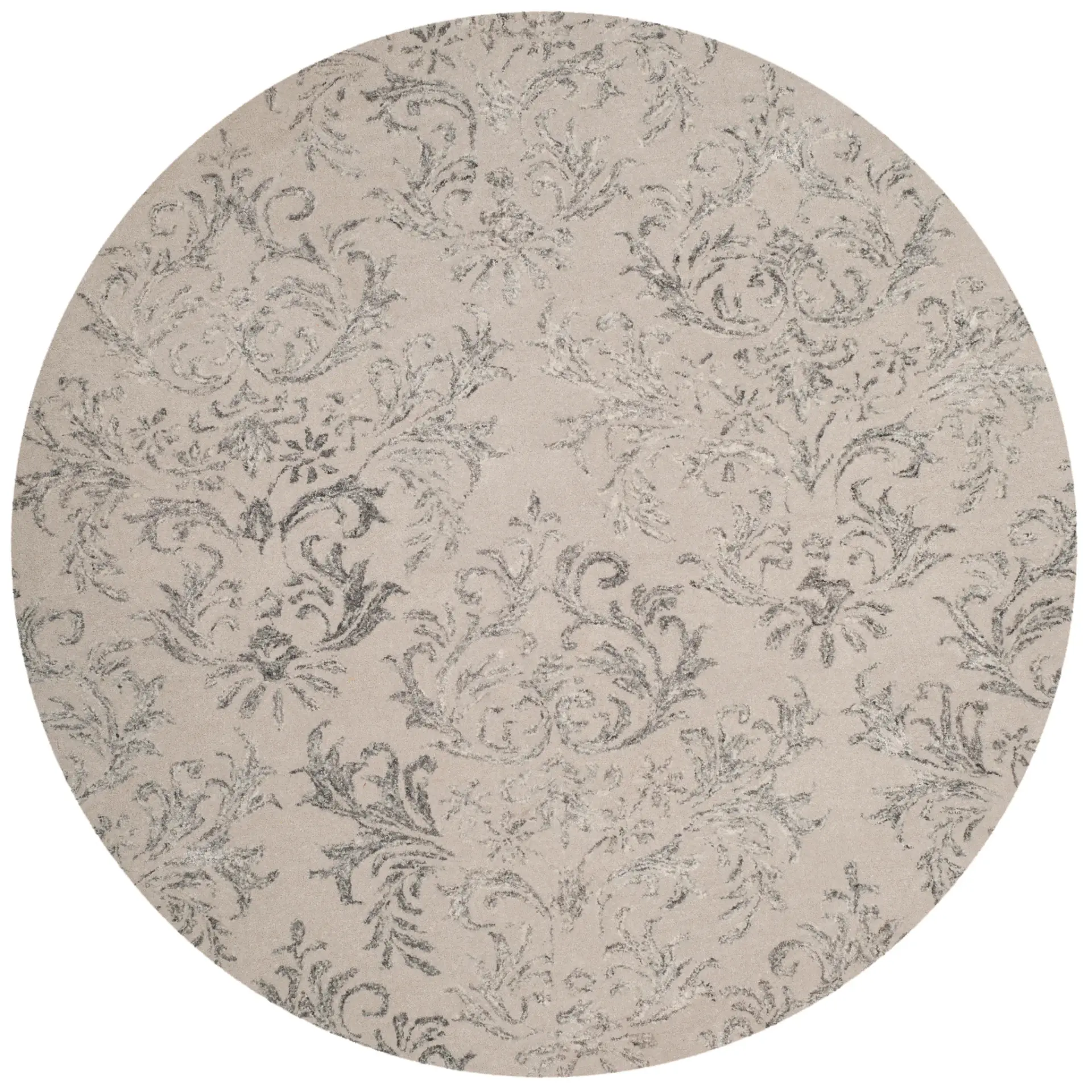 Glamour Acanthus Damask Hand-Tufted Rug