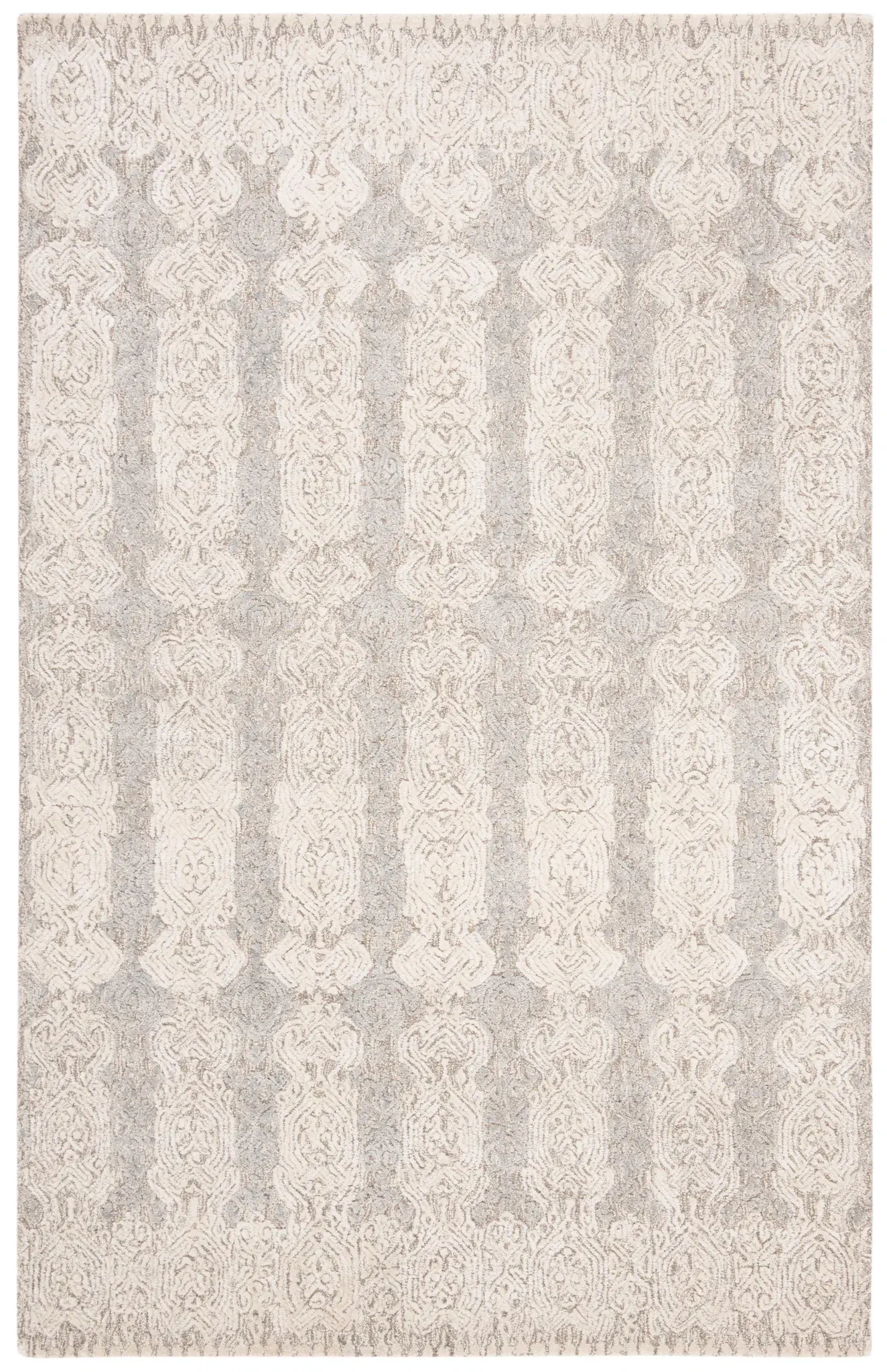 Glamour Scroll Stripe Hand-Tufted Rug