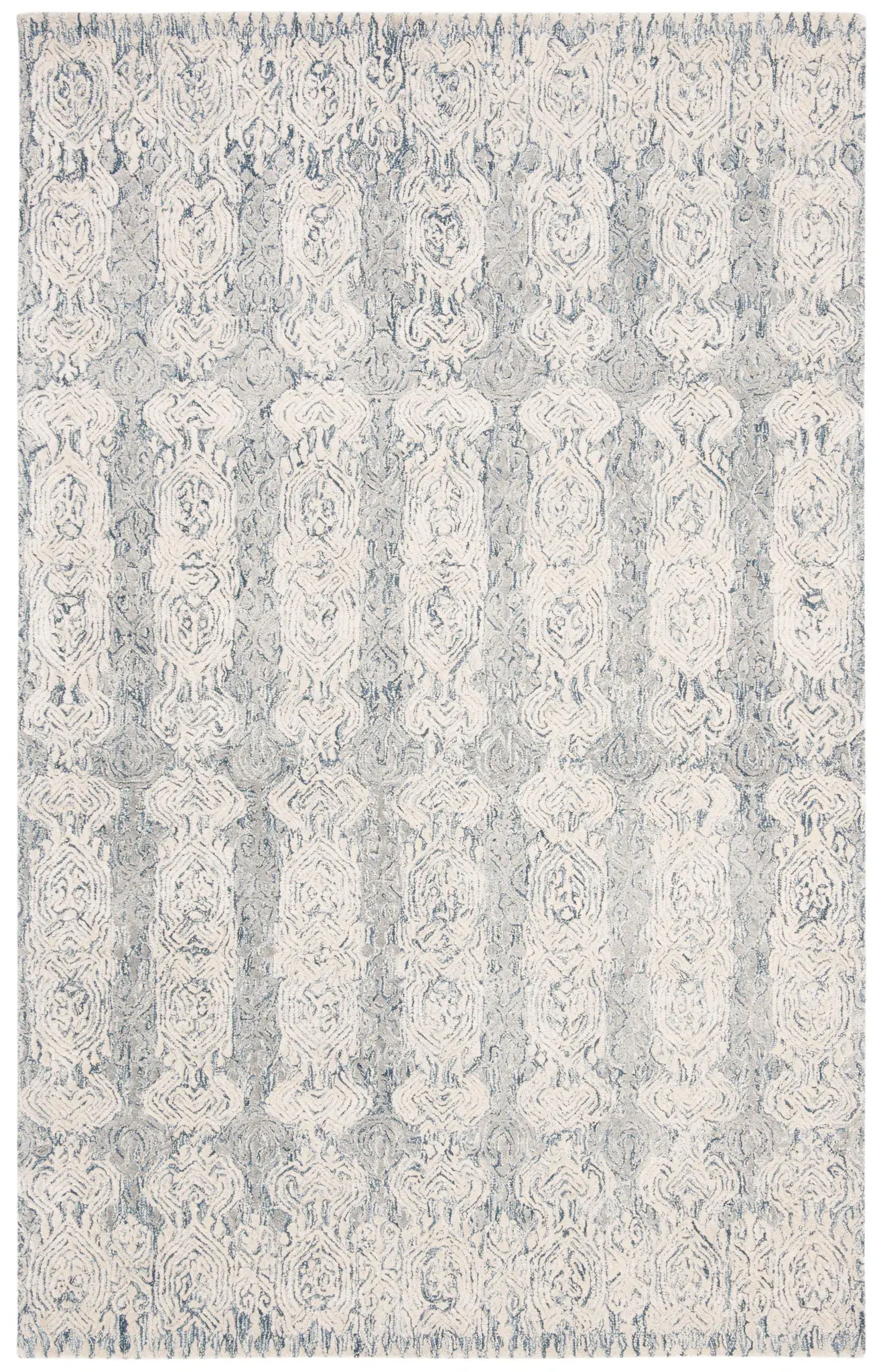 Glamour Scroll Stripe Hand-Tufted Rug