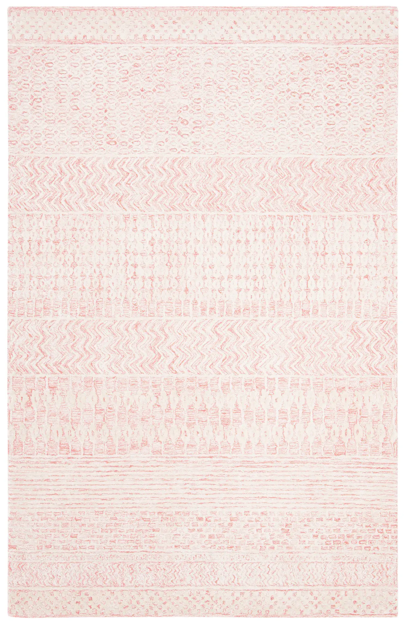Glamour Banded Stripe Hand-Tufted Rug