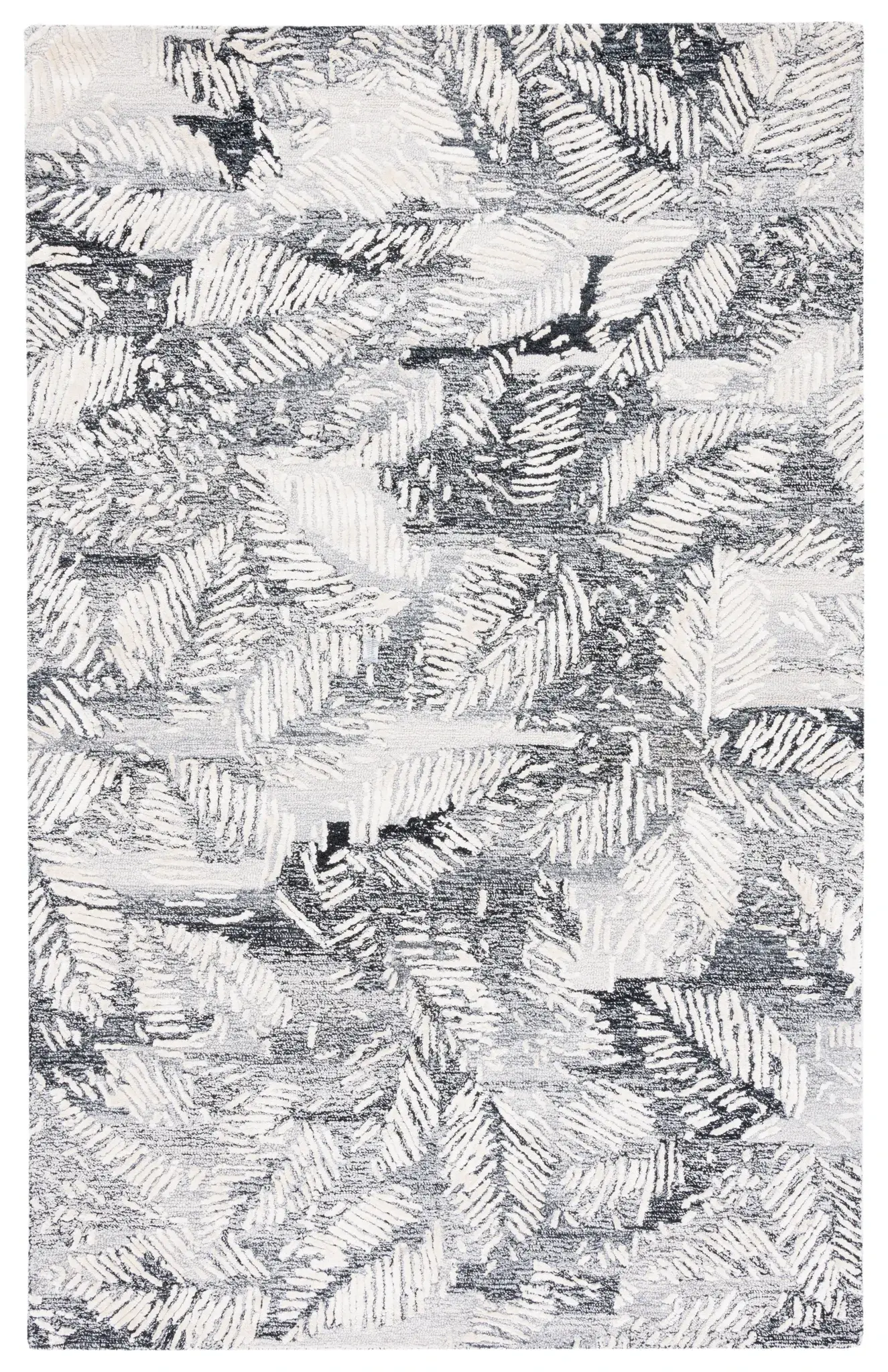 Glamour Tropical Leaf Hand-Tufted Rug