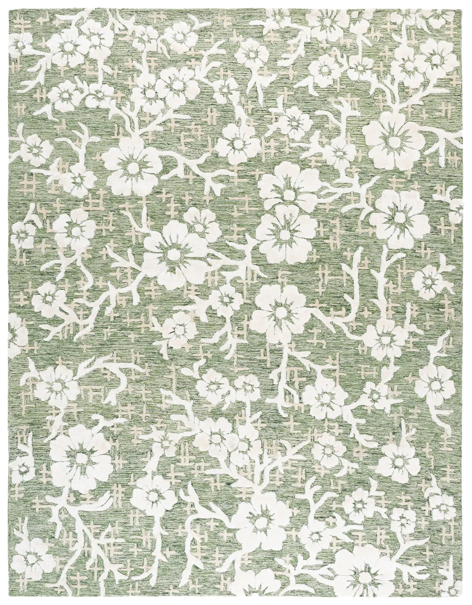 Glamour Botanical Branch Hand-Tufted Rug