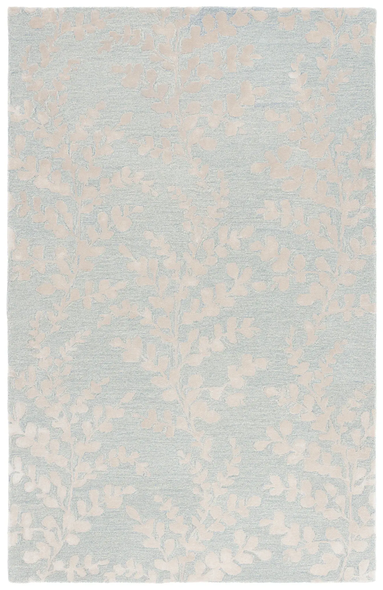 Glamour Trailing Leaf Hand-Tufted Rug