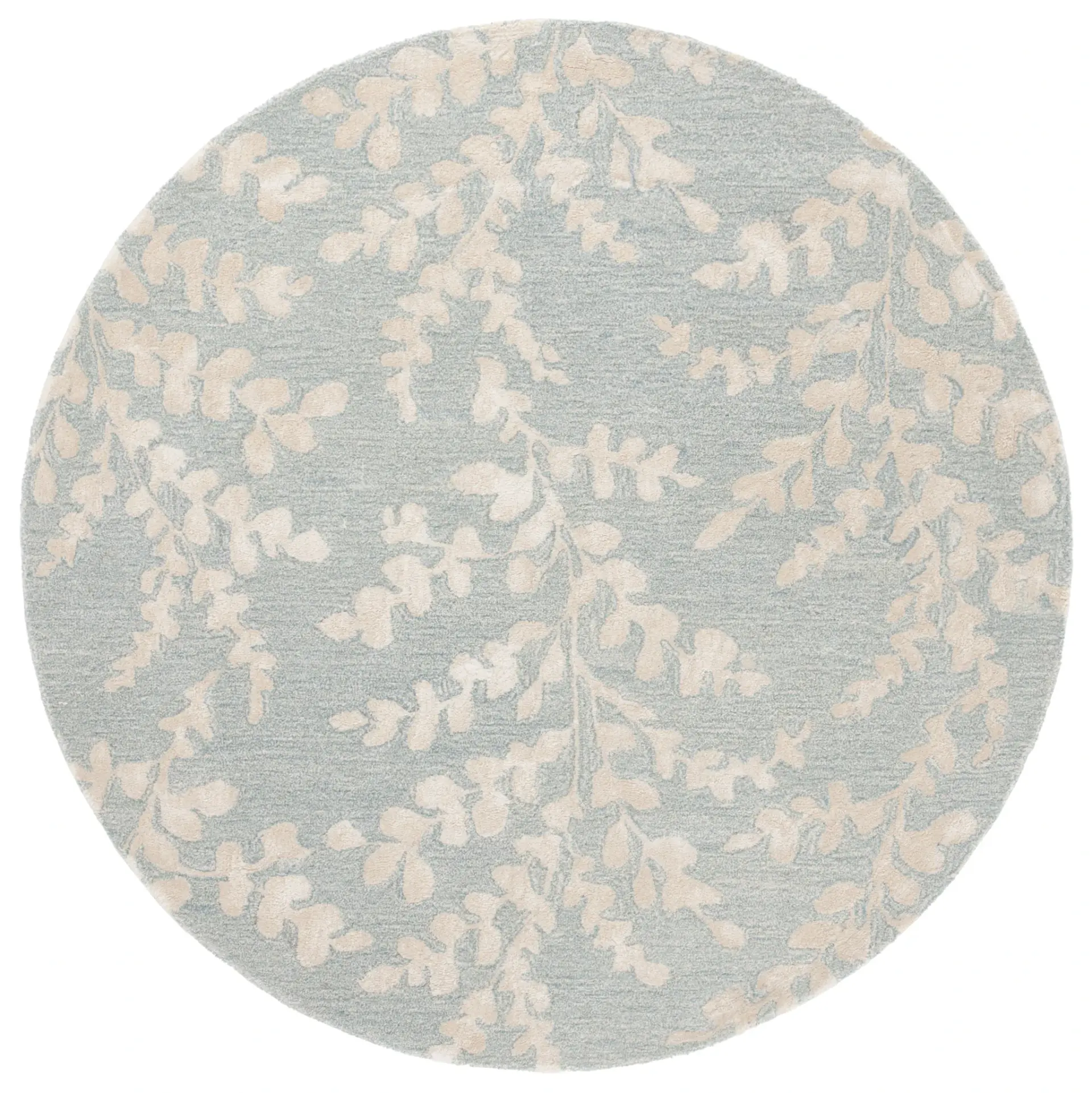 Glamour Trailing Leaf Hand-Tufted Rug