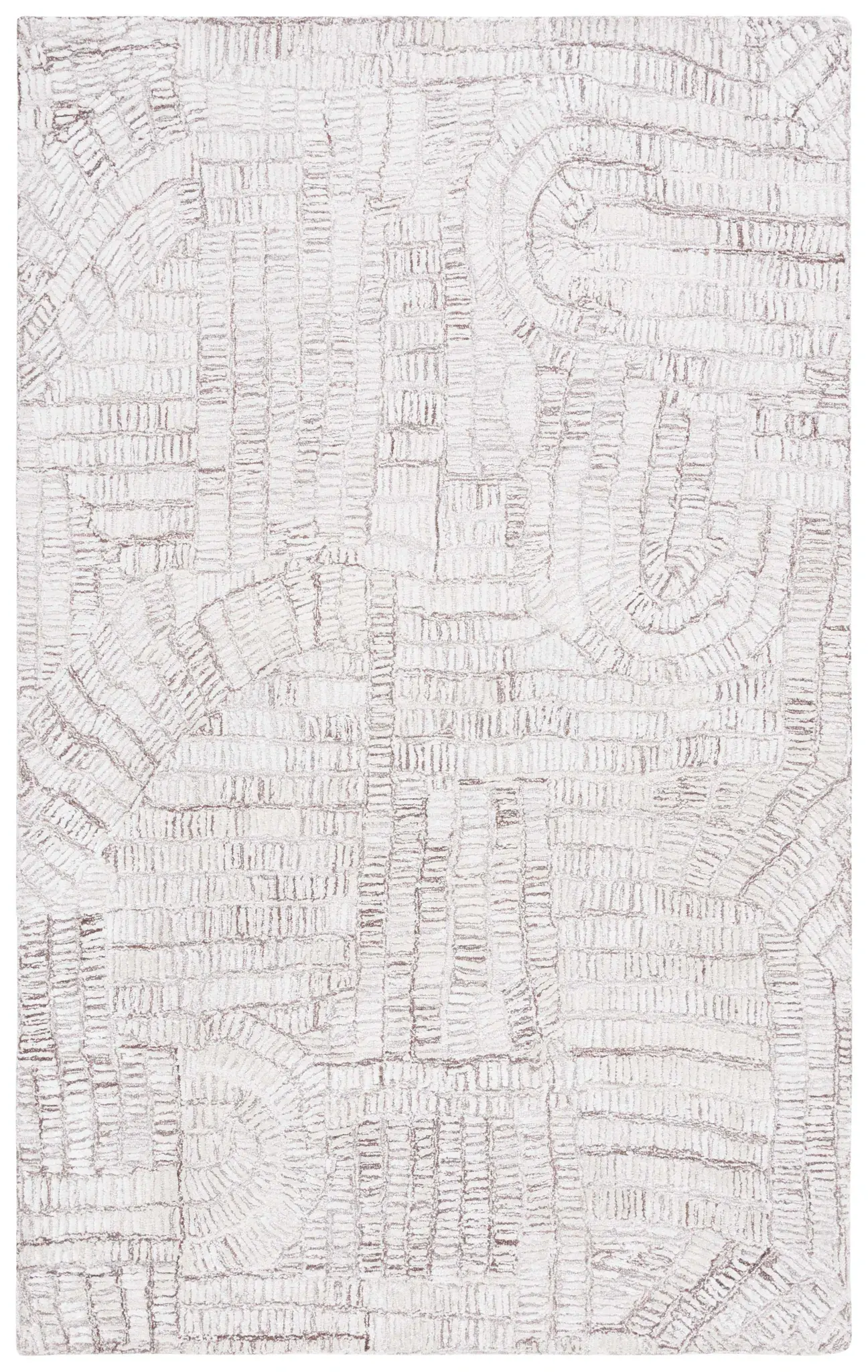 Glamour Abstract Grid Hand-Tufted Rug