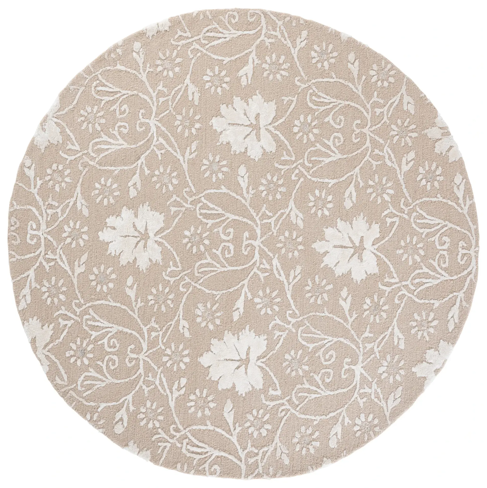 Glamour Botanical Vine Hand-Tufted Rug