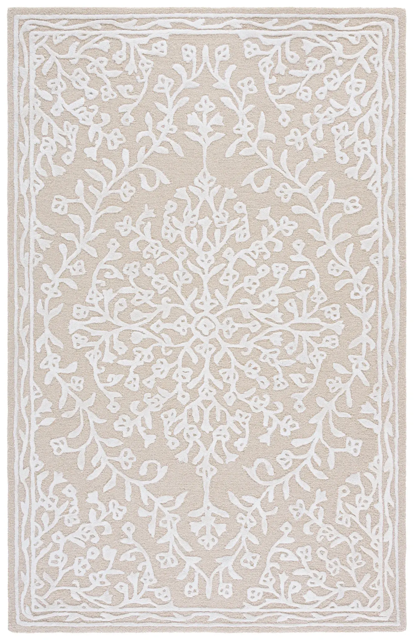 Glamour Botanical Medallion Hand-Tufted Rug