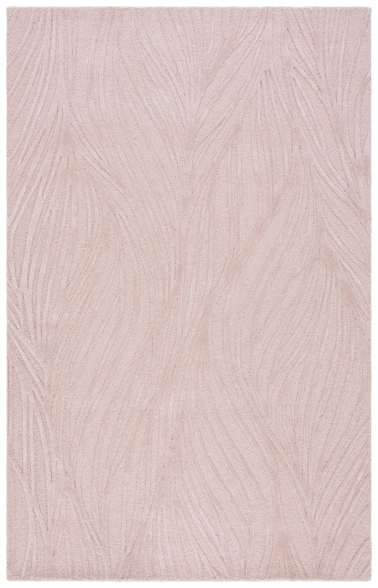 Glamour Wavy Leaf Hand-Tufted Rug