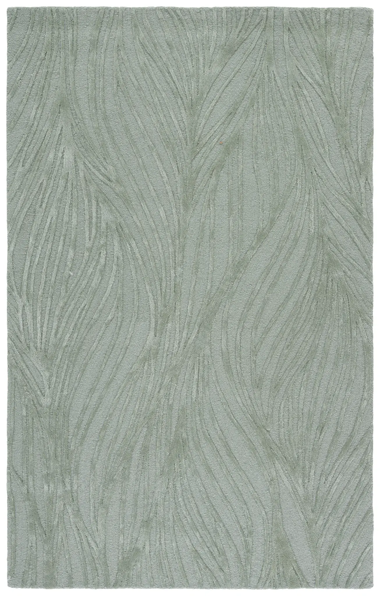Glamour Wavy Leaf Hand-Tufted Rug