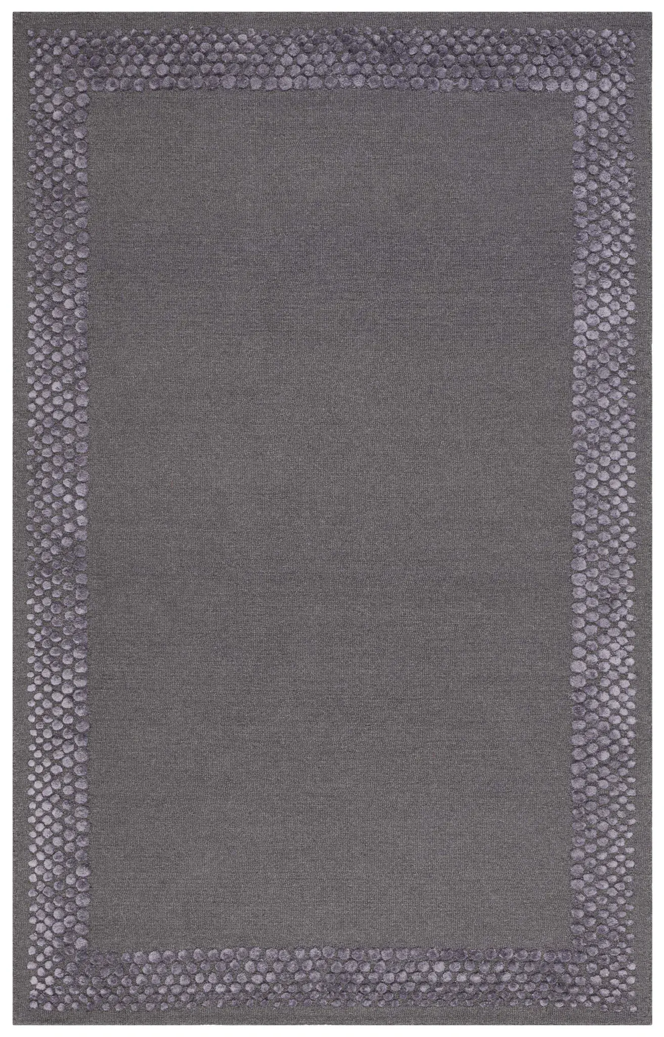 Glamour Textured Border Hand-Tufted Rug
