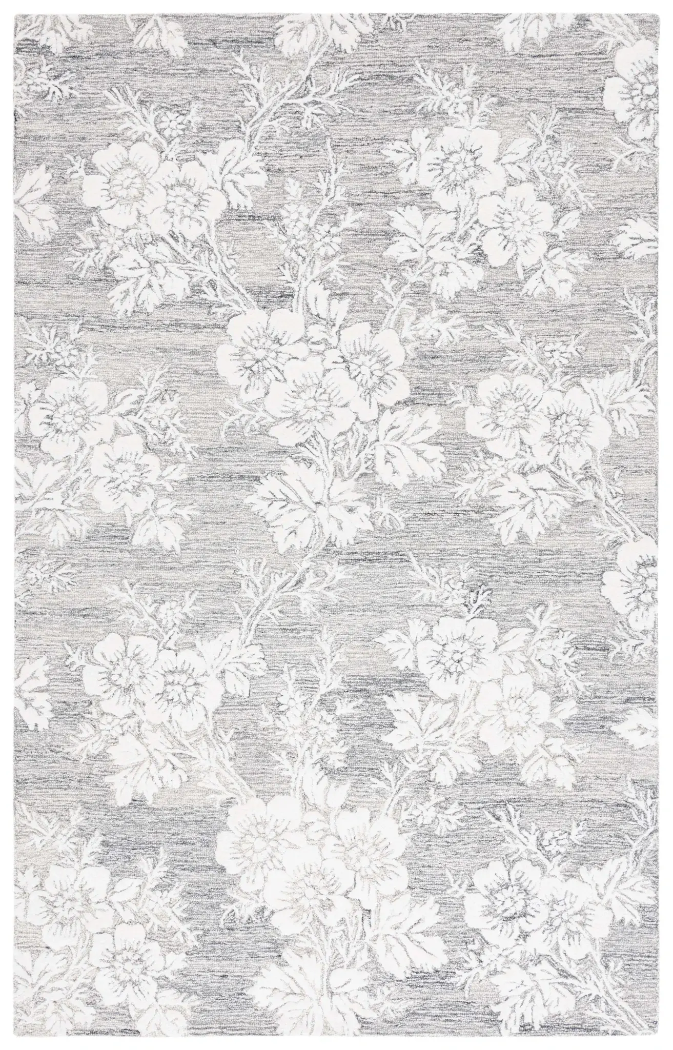 Glamour Floral Spray Hand-Tufted Rug