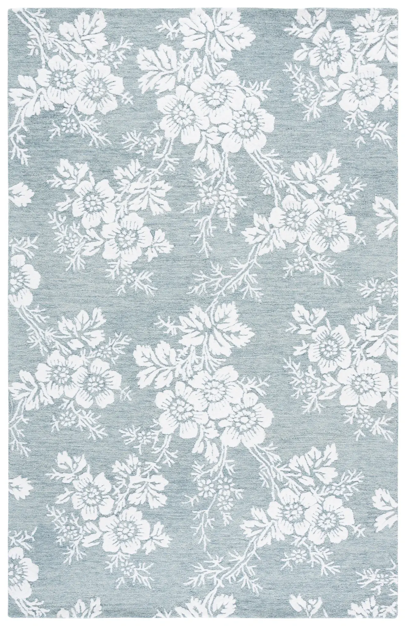 Glamour Floral Spray Hand-Tufted Rug