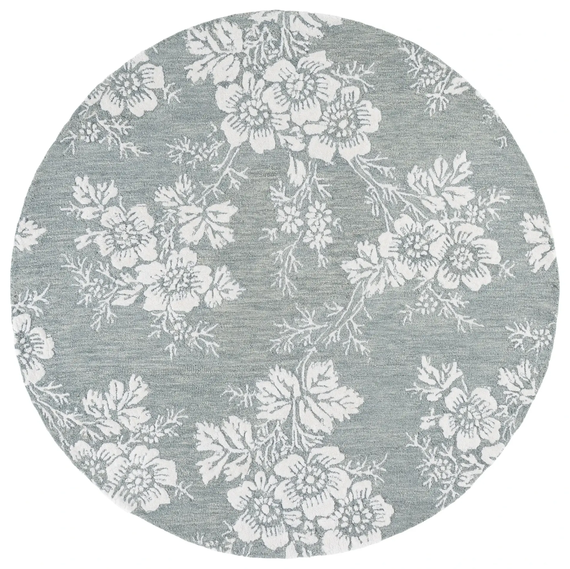 Glamour Floral Spray Hand-Tufted Rug