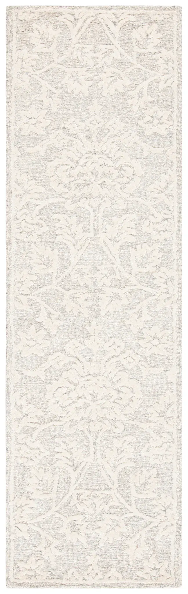 Glamour Floral Damask Hand-Tufted Wool Rug