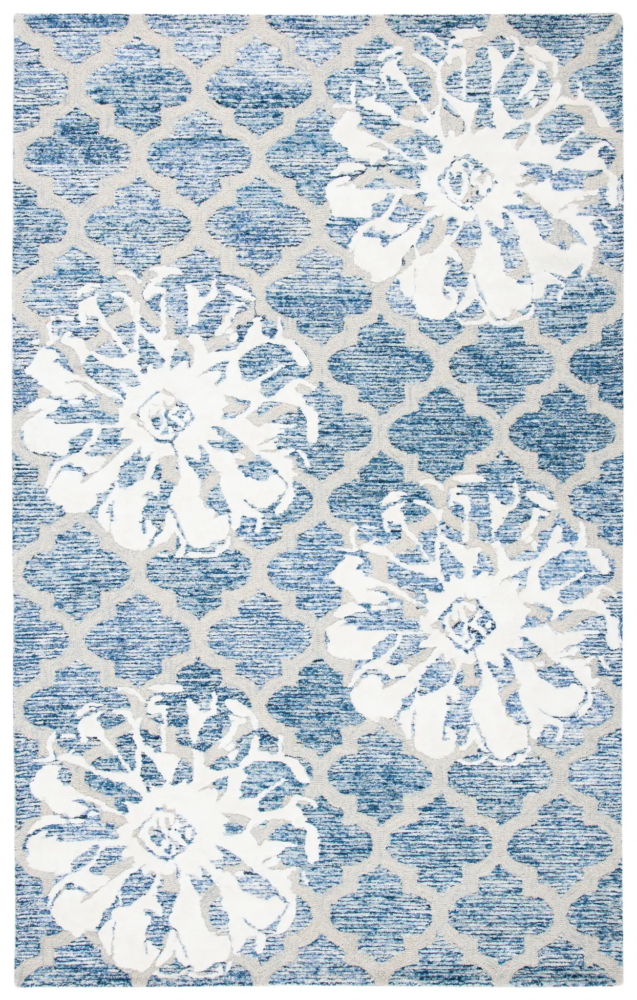 Glamour Floral Trellis Hand-Tufted Rug