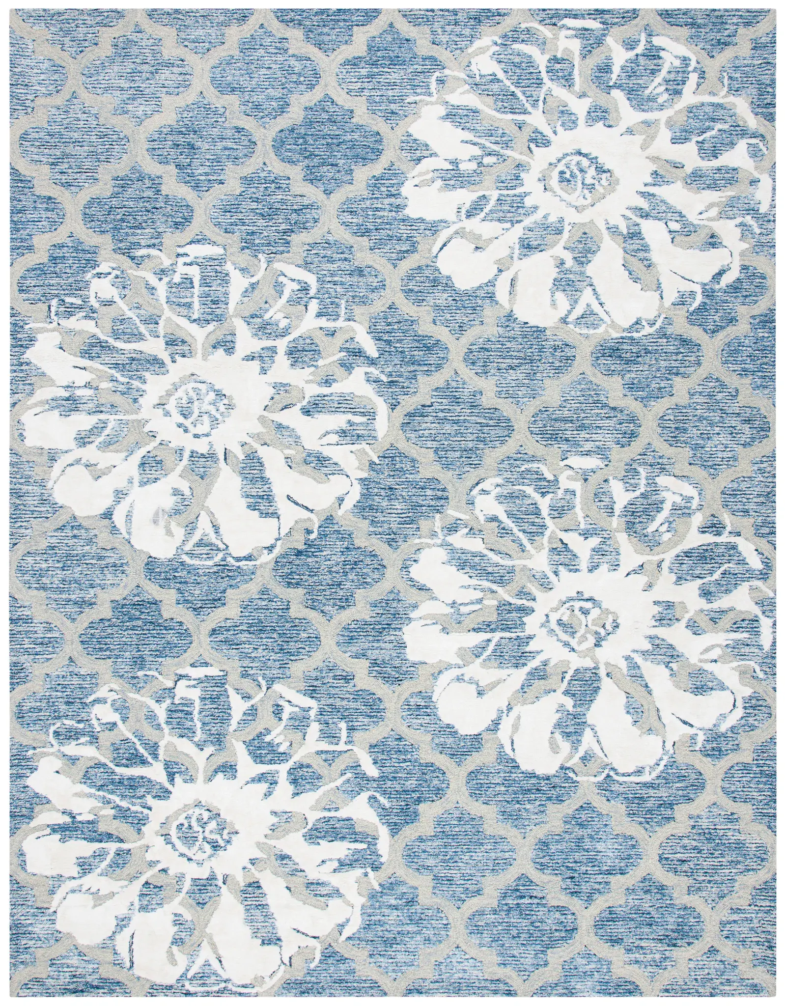 Glamour Floral Trellis Hand-Tufted Rug