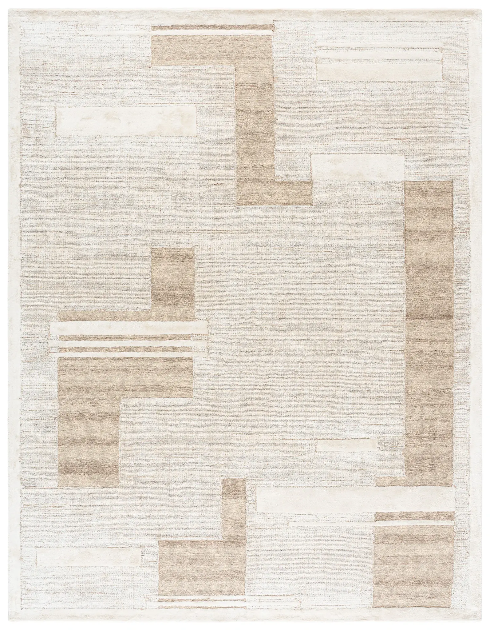 Glamour Modern Abstract Hand-Tufted Wool Rug