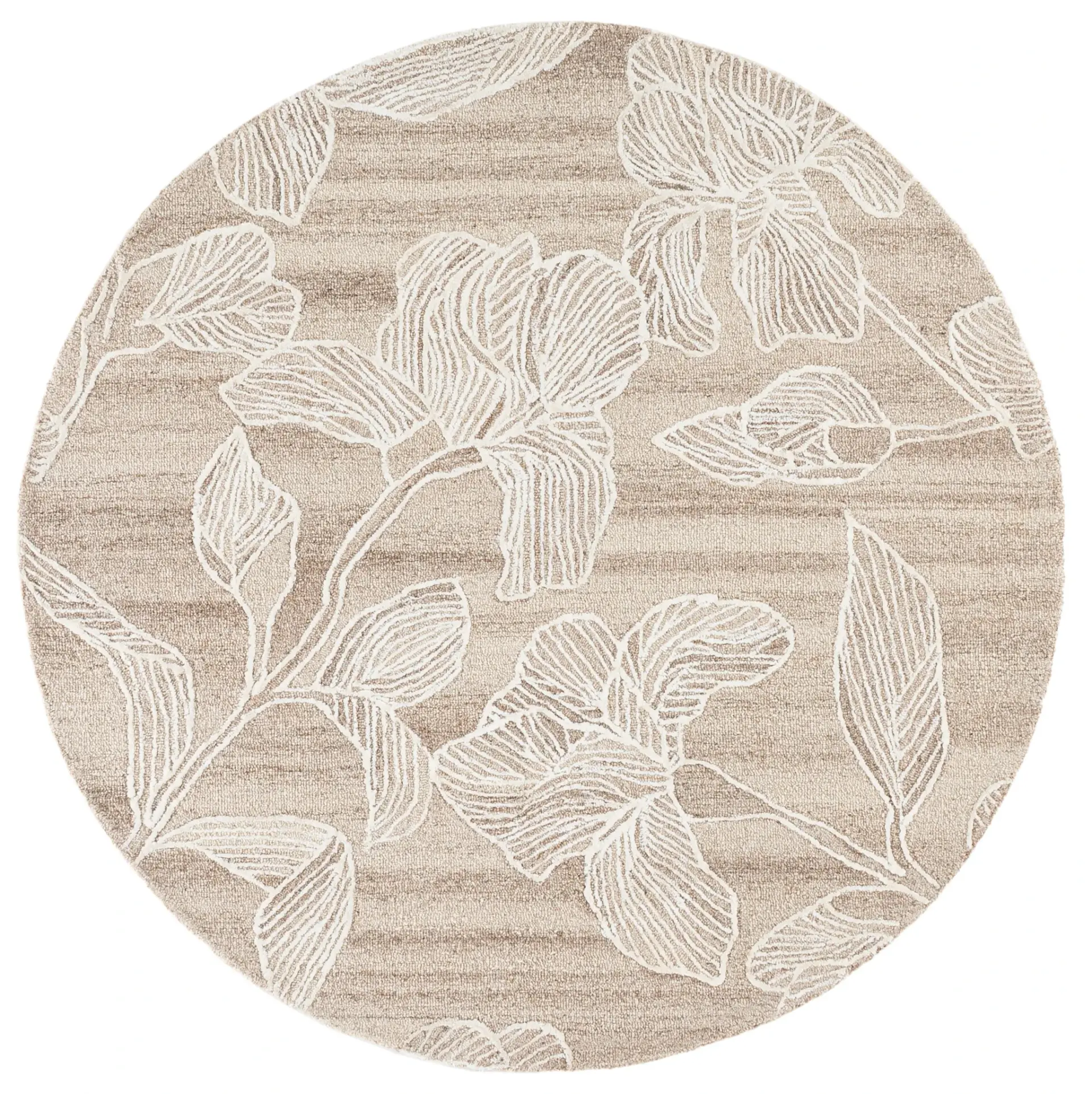 Glamour Modern Floral Hand-Tufted Wool Rug