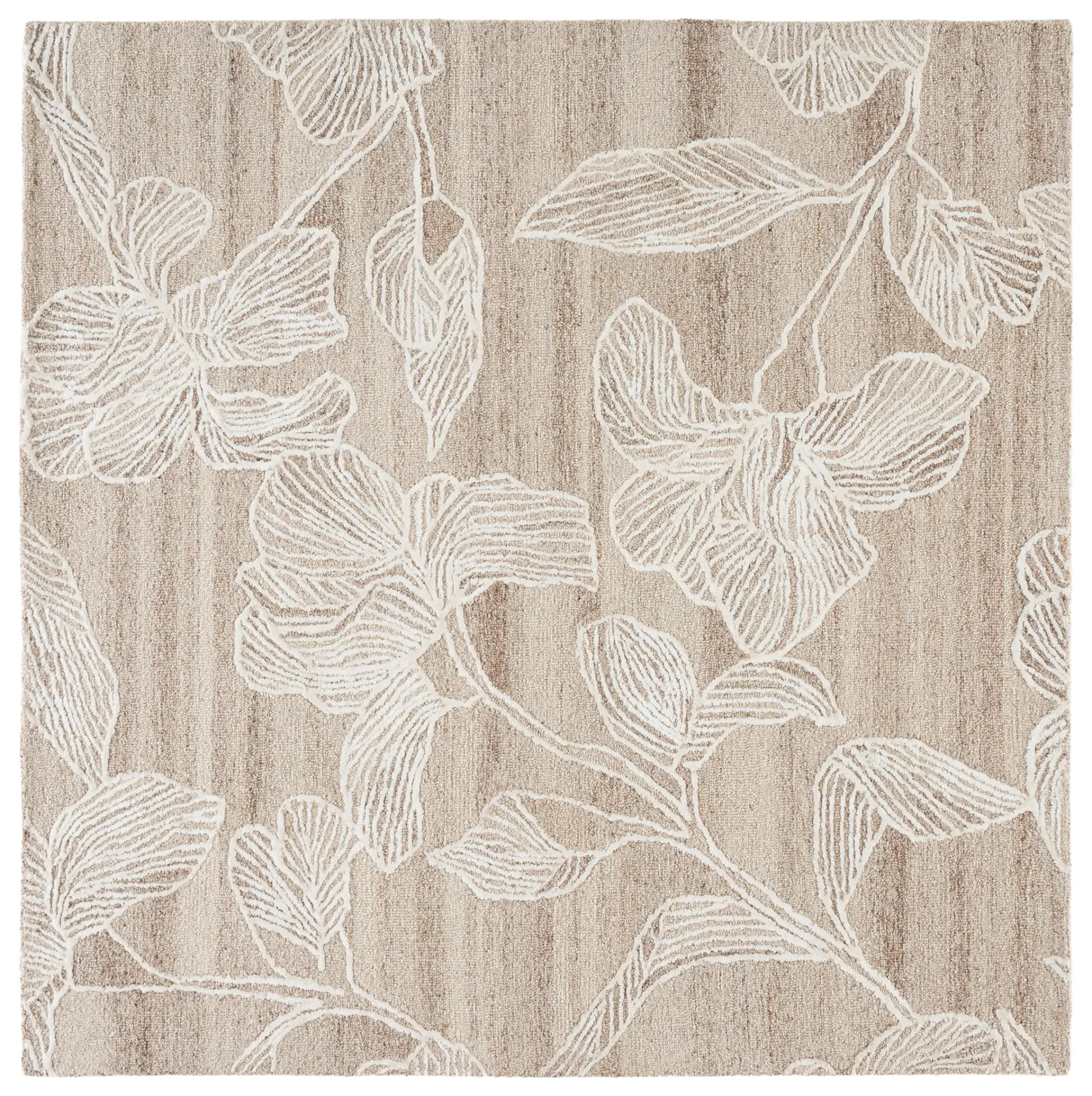 Glamour Modern Floral Hand-Tufted Wool Rug
