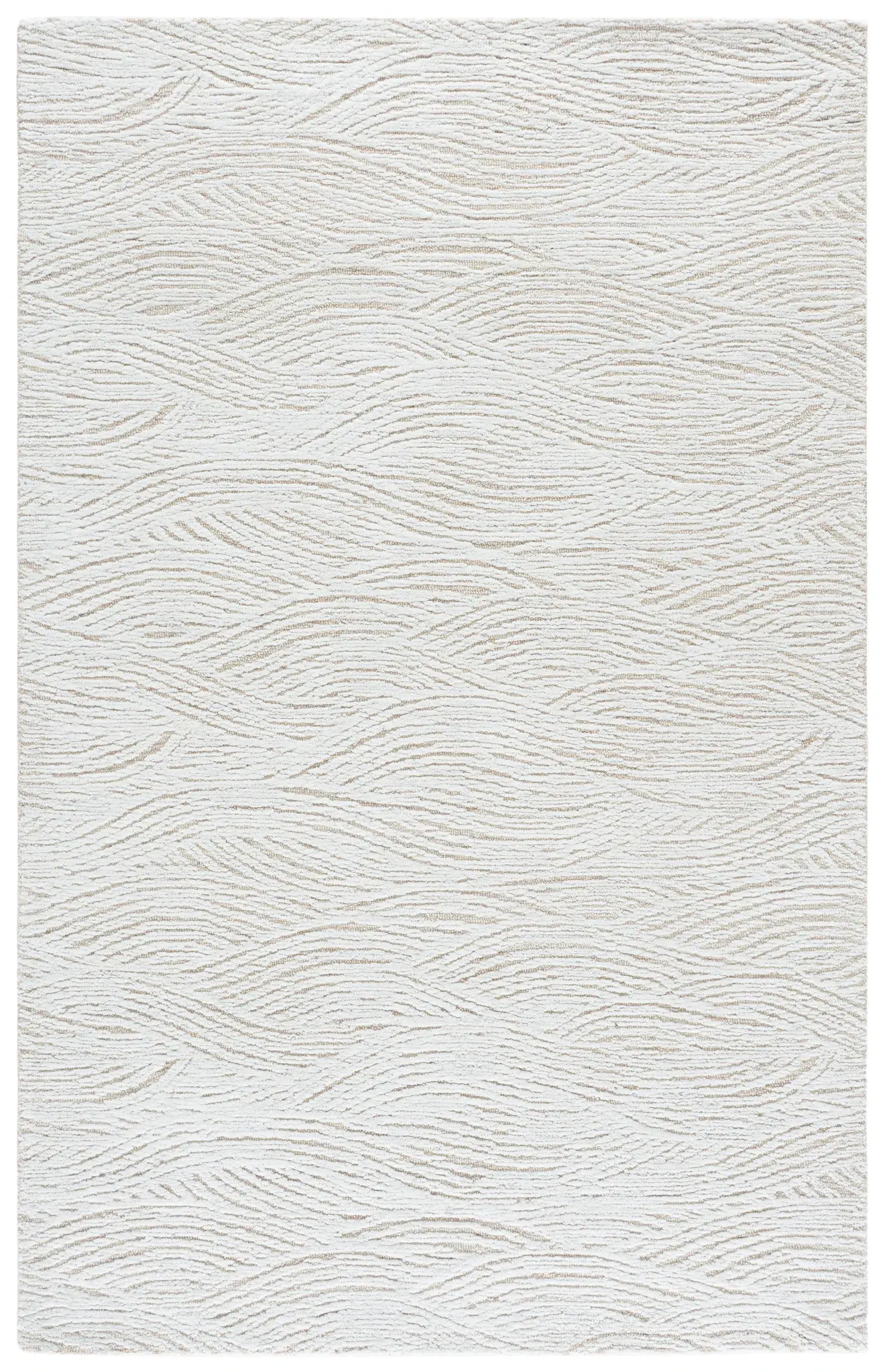 Glamour Modern Wave Hand-Tufted Wool Blend Rug