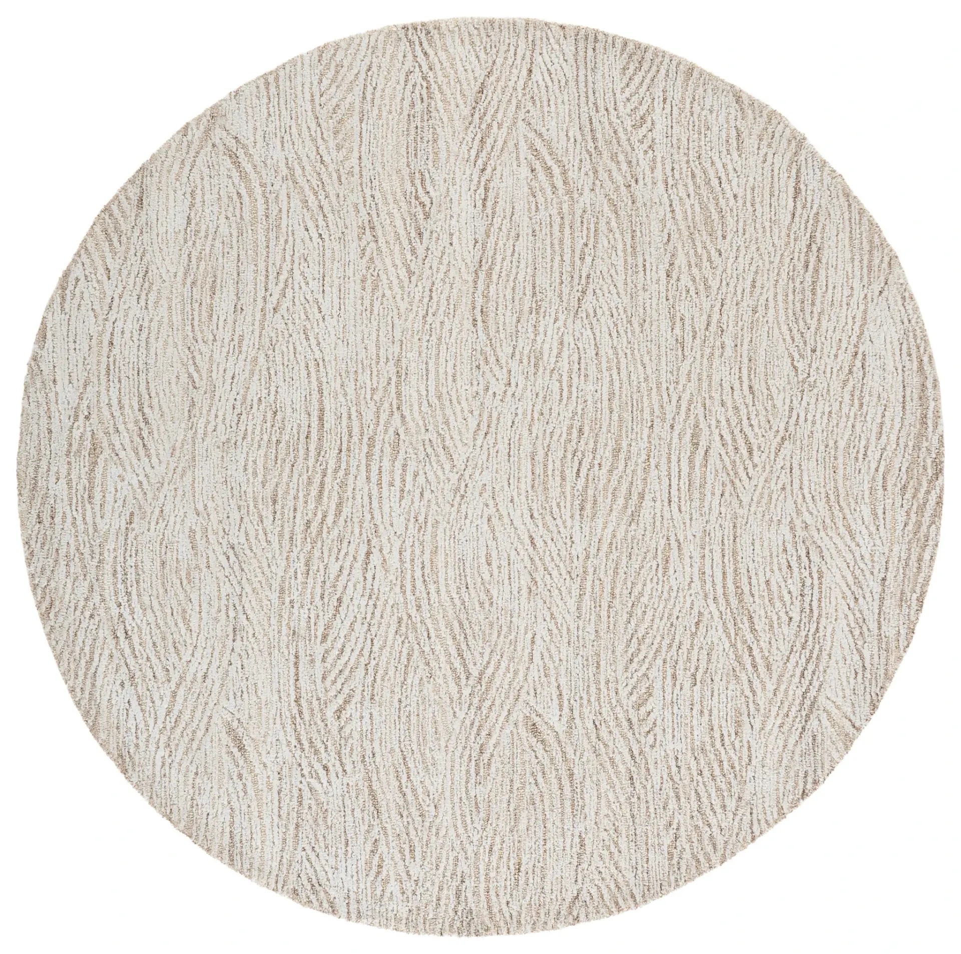 Glamour Modern Wave Hand-Tufted Wool Blend Rug