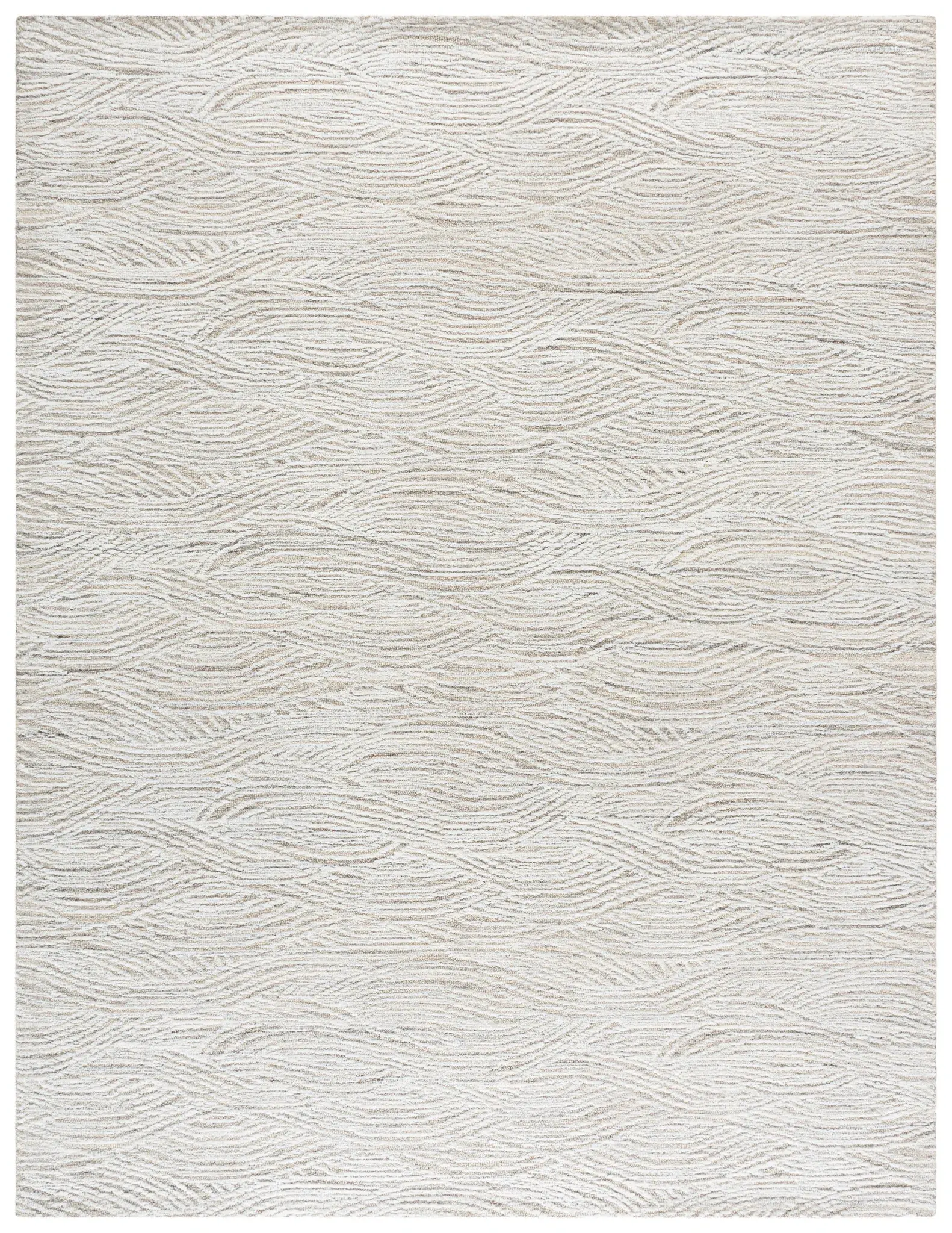 Glamour Modern Wave Hand-Tufted Wool Blend Rug