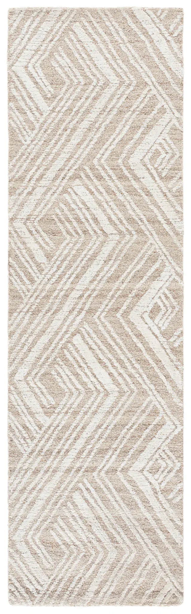 Glamour Modern Diamond Hand-Tufted Wool Rug