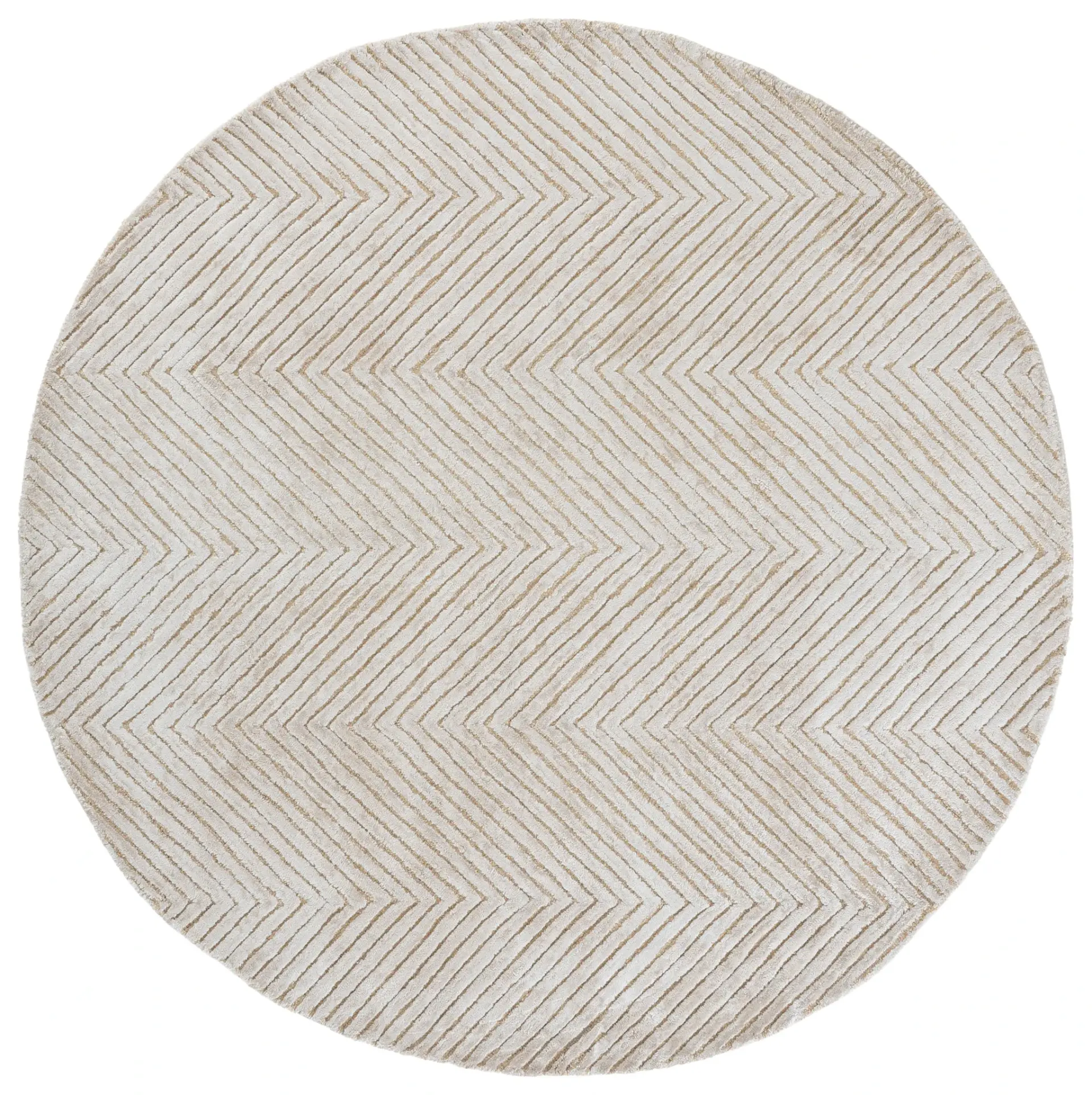 Glamour Chevron Hand-Tufted Rug