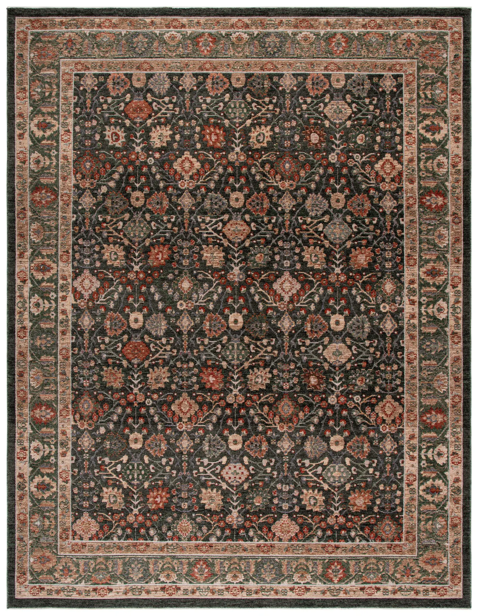 Gemstone Traditional Floral Rug