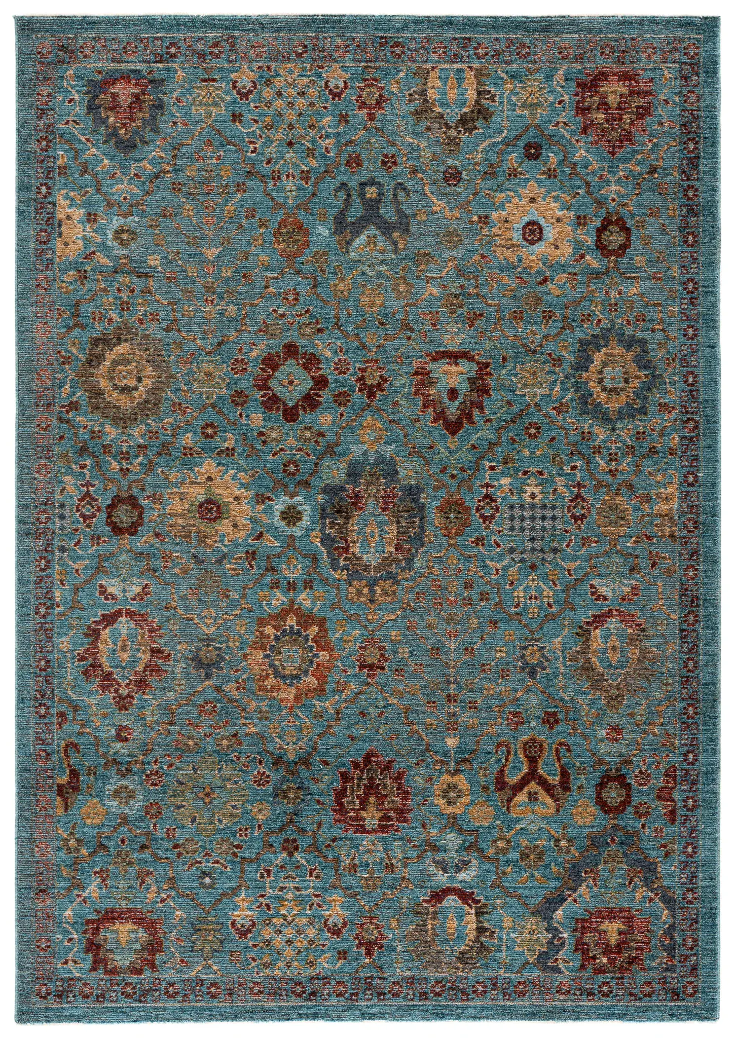 Gemstone Traditional Persian Allover Rug