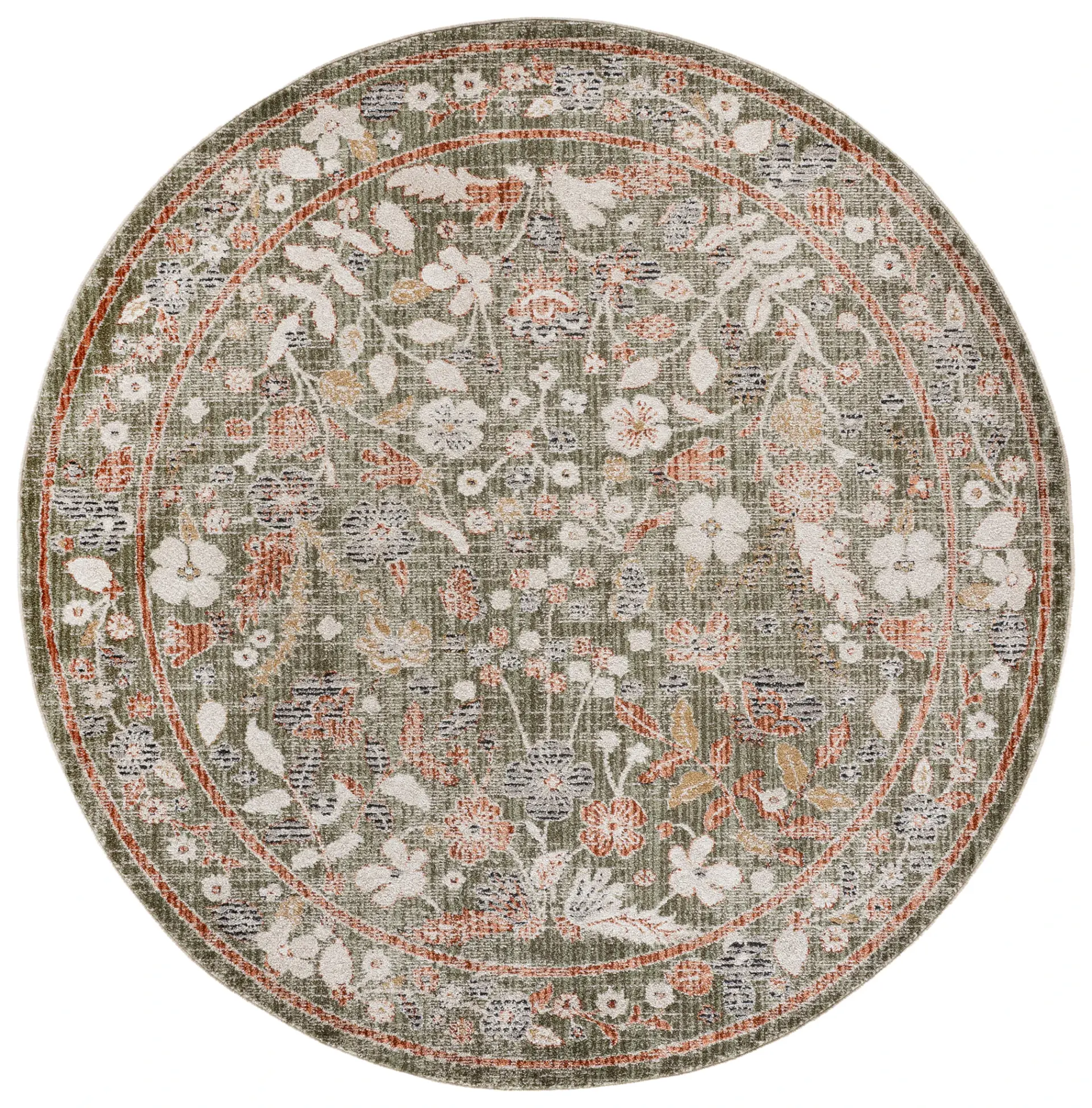 Grove Floral Border Rug