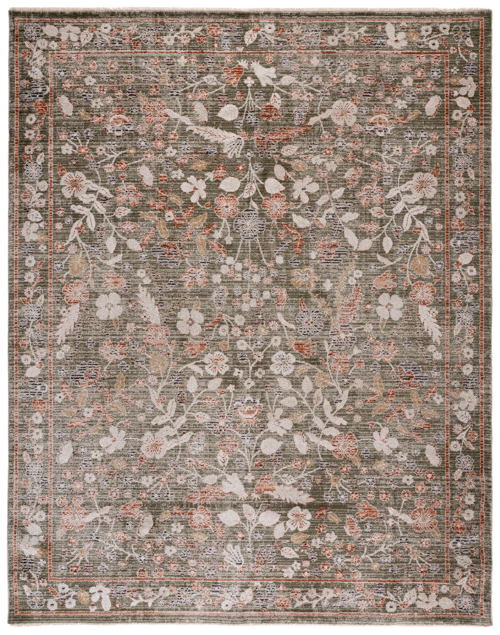 Grove Floral Border Rug