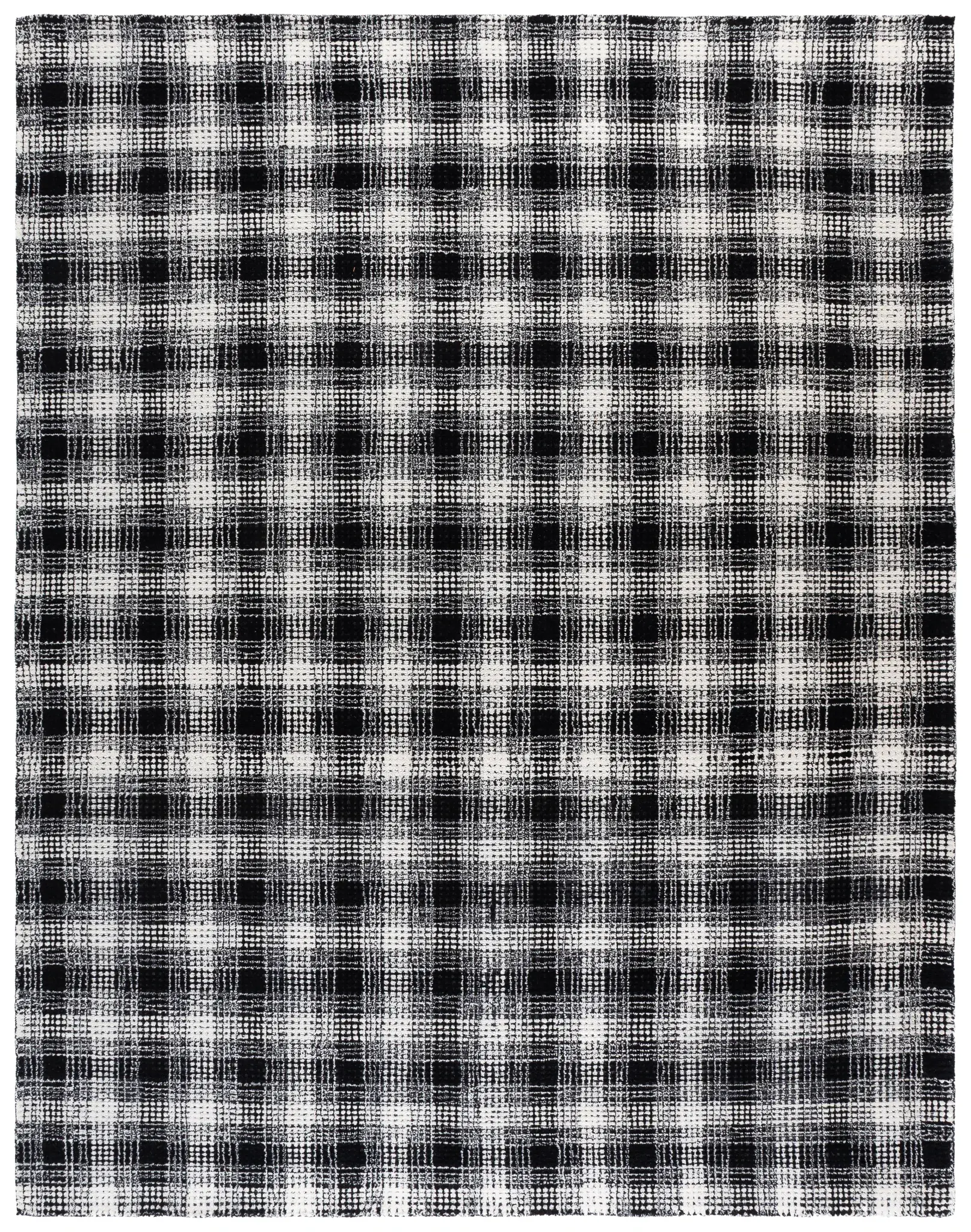 Genre Small Check Hand-Tufted Wool Rug